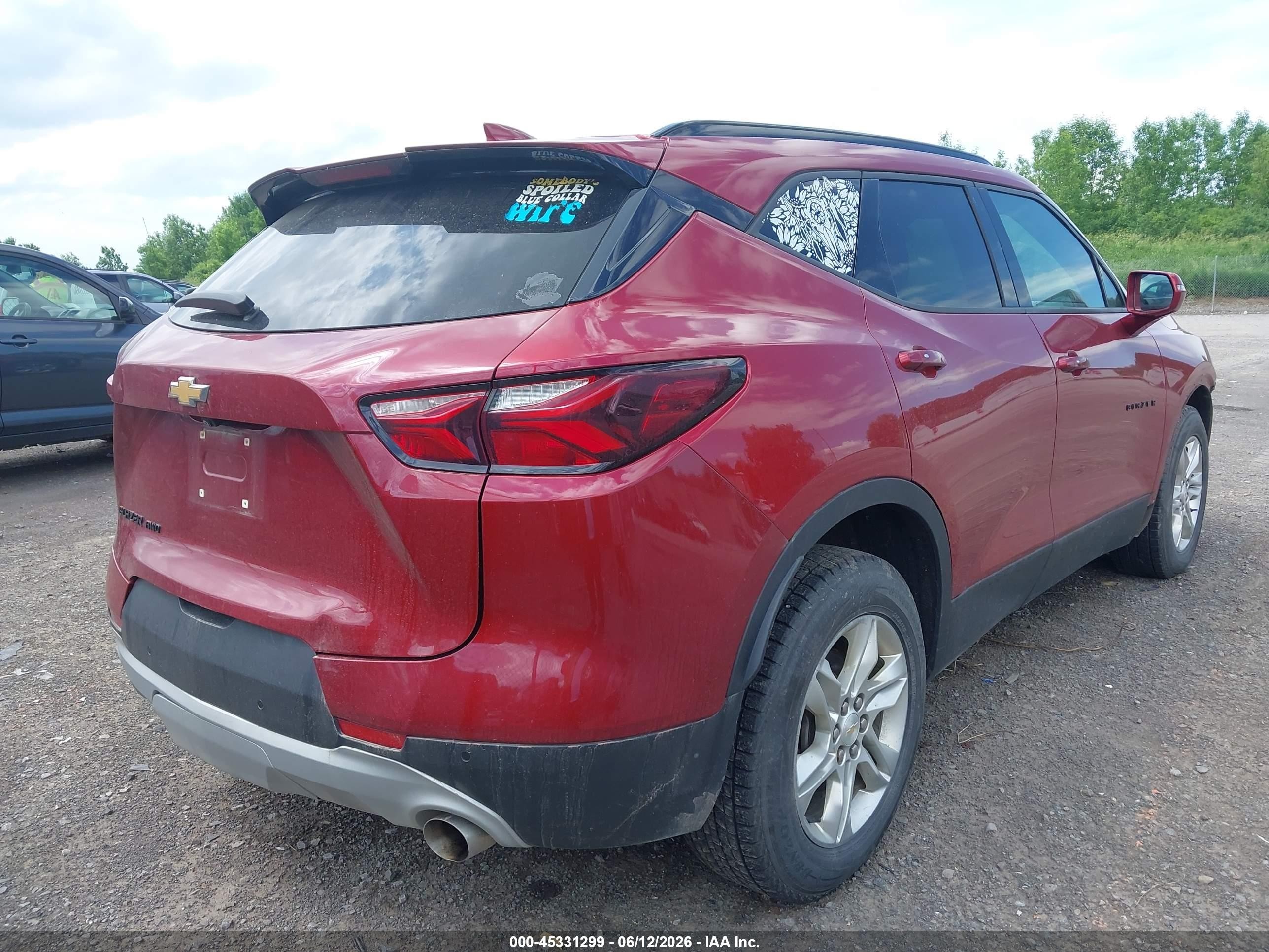 2019 Chevrolet Blazer   Red vin: 3GNKBGRS6KS658442