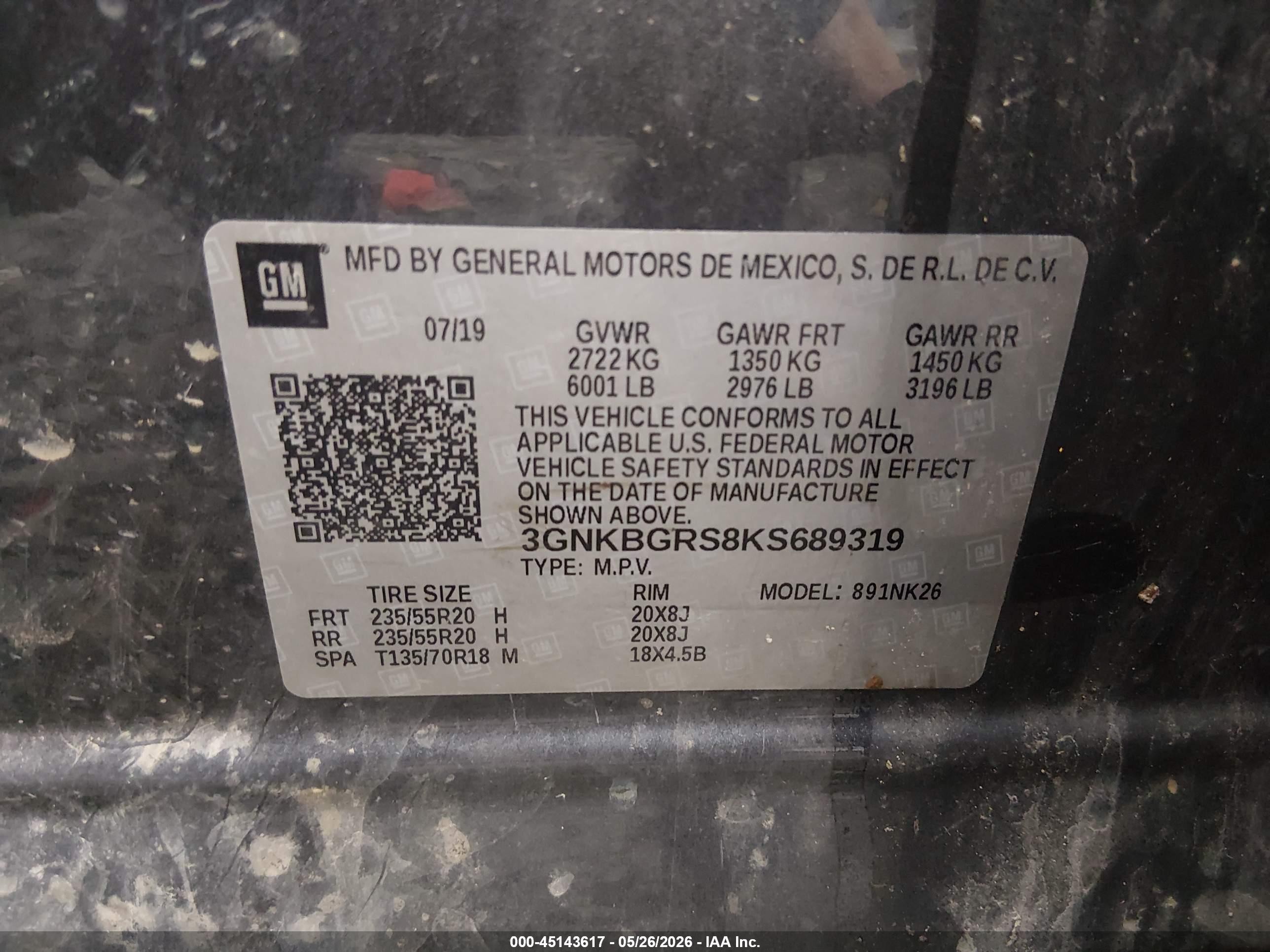 2019 Chevrolet Blazer Gray vin: 3GNKBGRS8KS689319