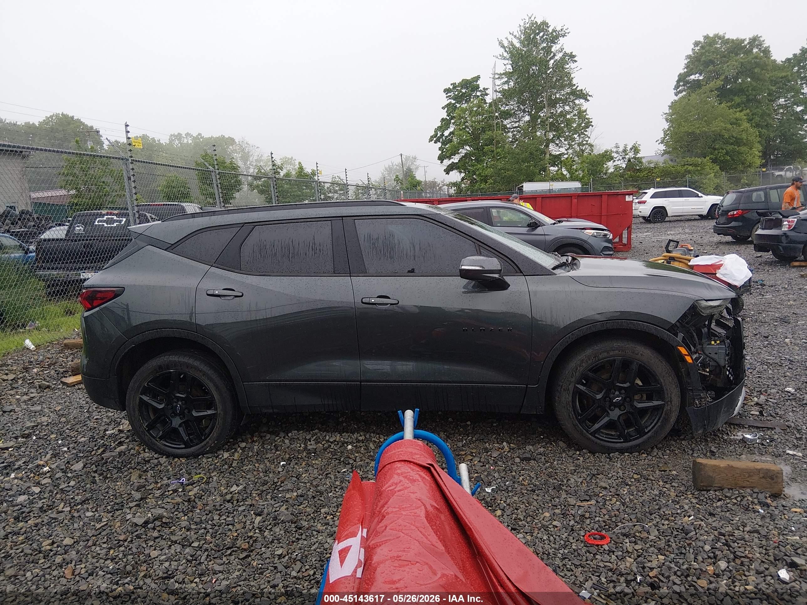2019 Chevrolet Blazer Gray vin: 3GNKBGRS8KS689319