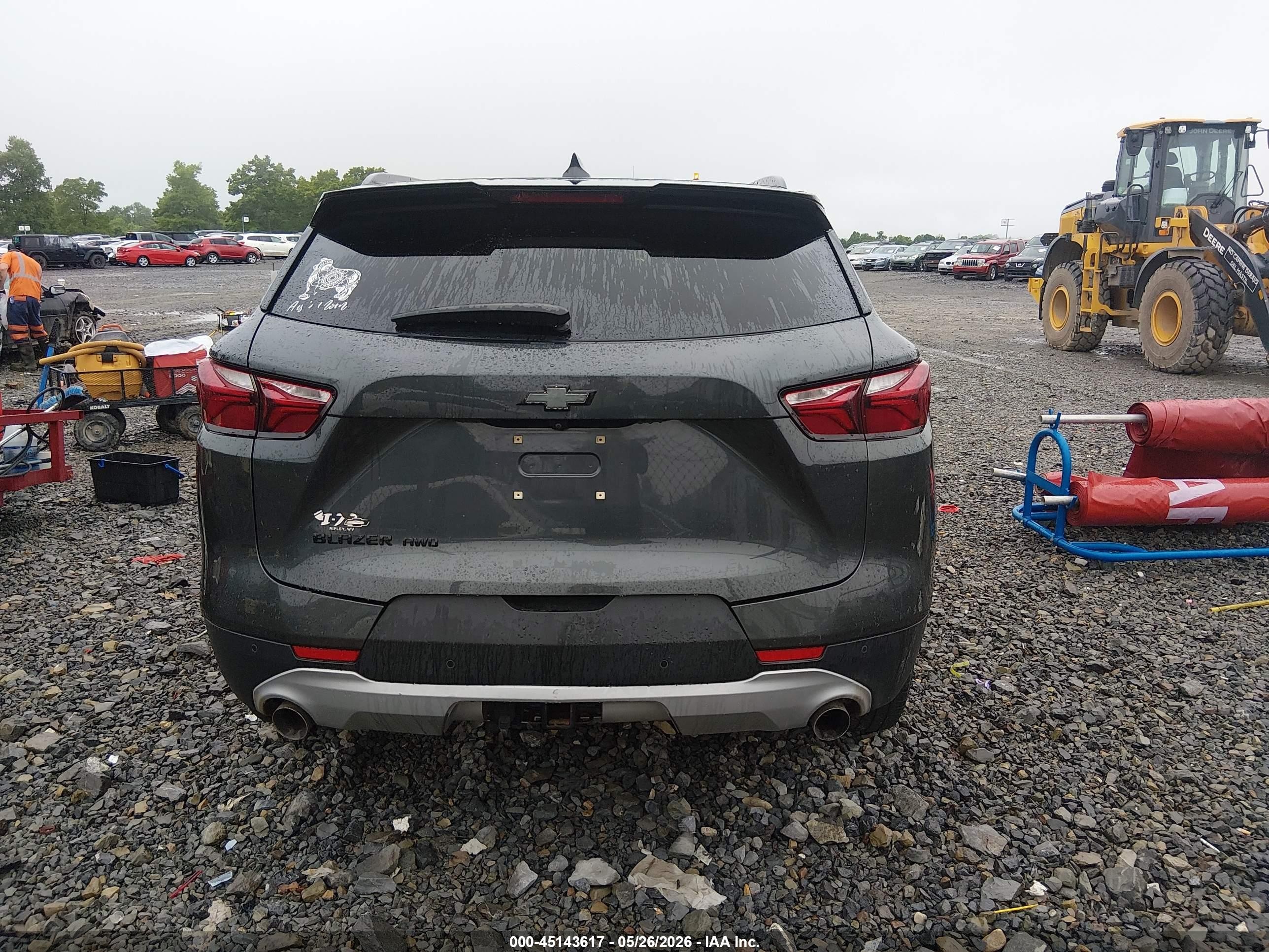 2019 Chevrolet Blazer Gray vin: 3GNKBGRS8KS689319