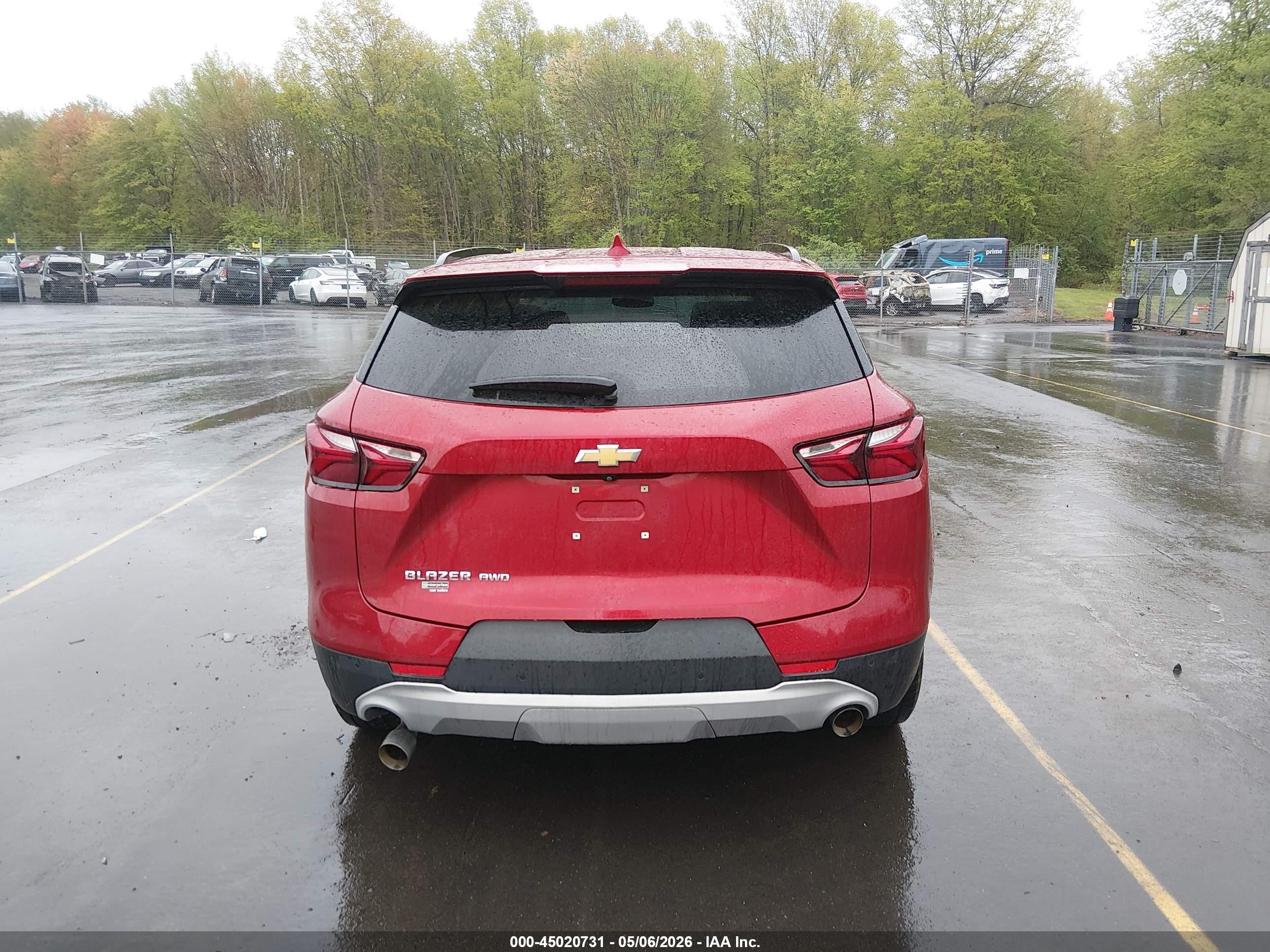 2021 Chevrolet Blazer Awd 2lt Красный vin: 3GNKBHR40MS561876