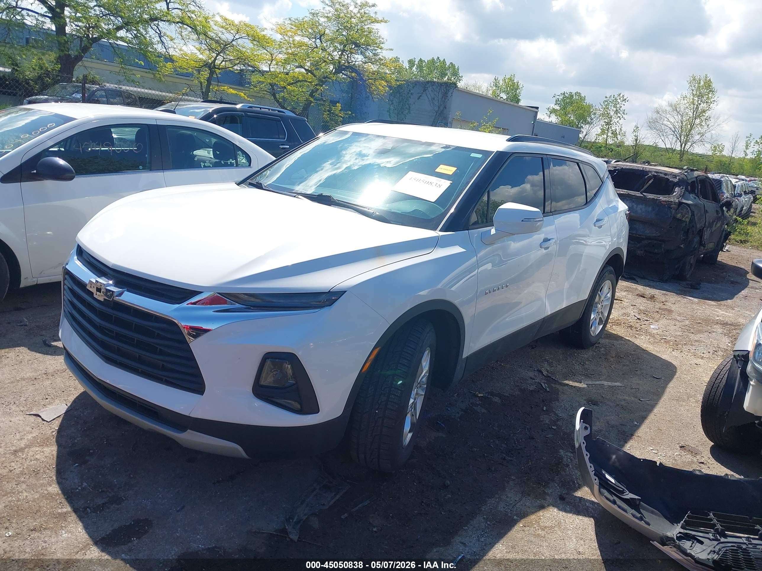 2021 Chevrolet Blazer Awd 2lt Белый vin: 3GNKBHR43MS529360