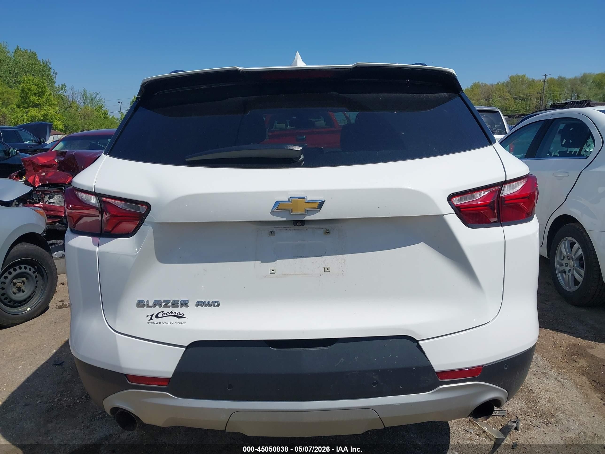 2021 Chevrolet Blazer Awd 2lt Белый vin: 3GNKBHR43MS529360