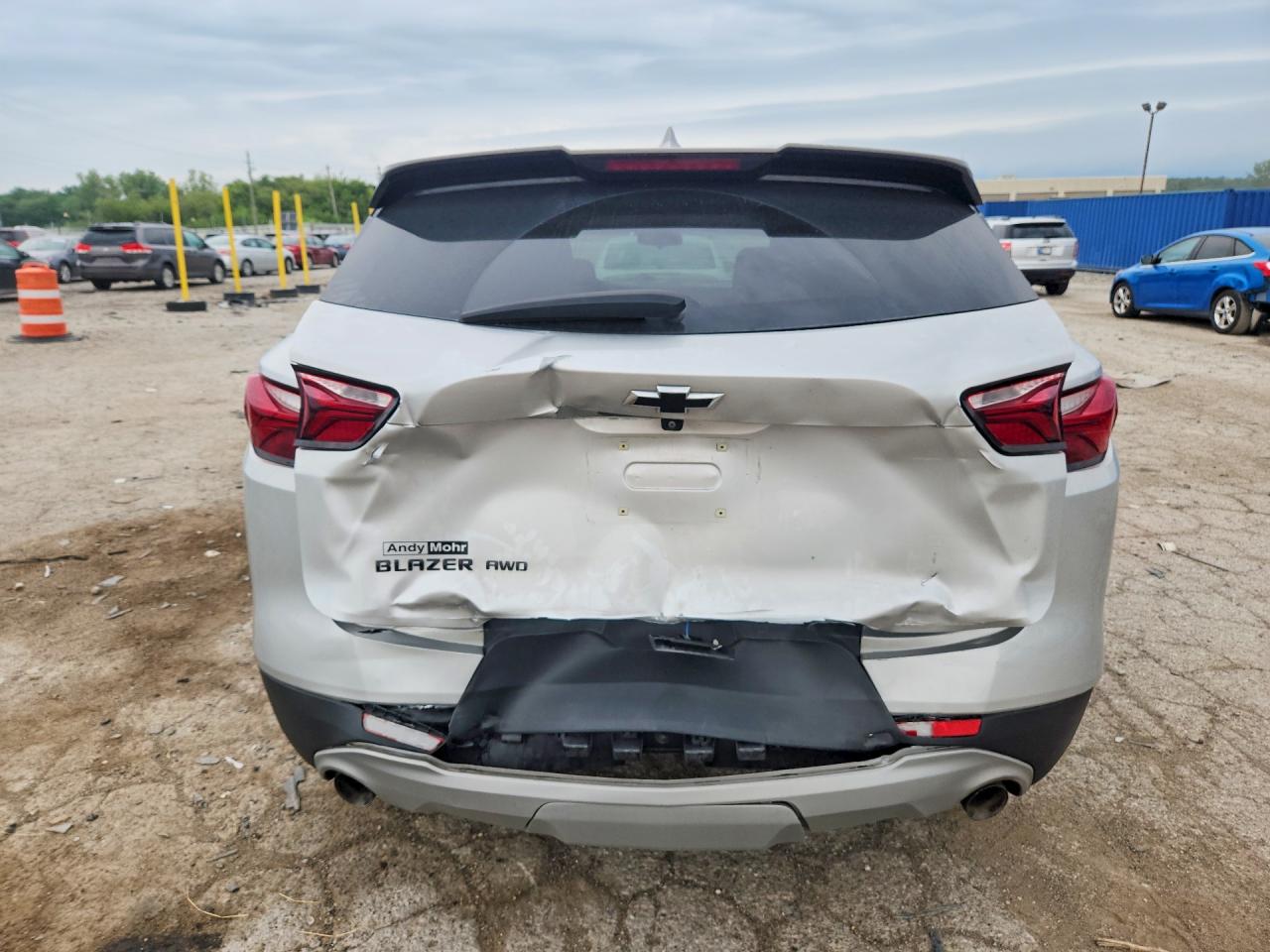 2021 Chevrolet Blazer 2lt Silver vin: 3GNKBHR43MS577389