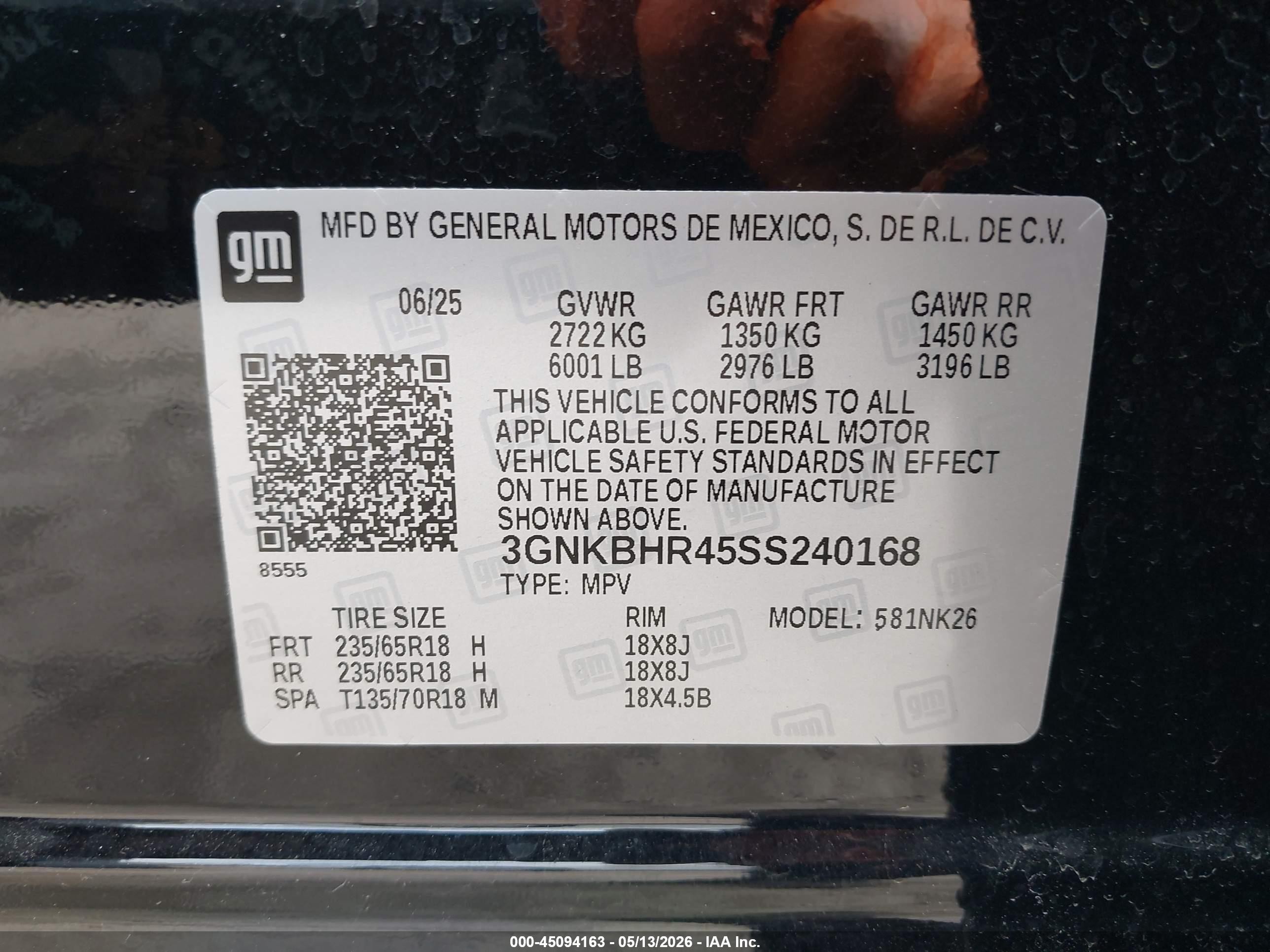 2025 Chevrolet Blazer Awd 2lt Black vin: 3GNKBHR45SS240168