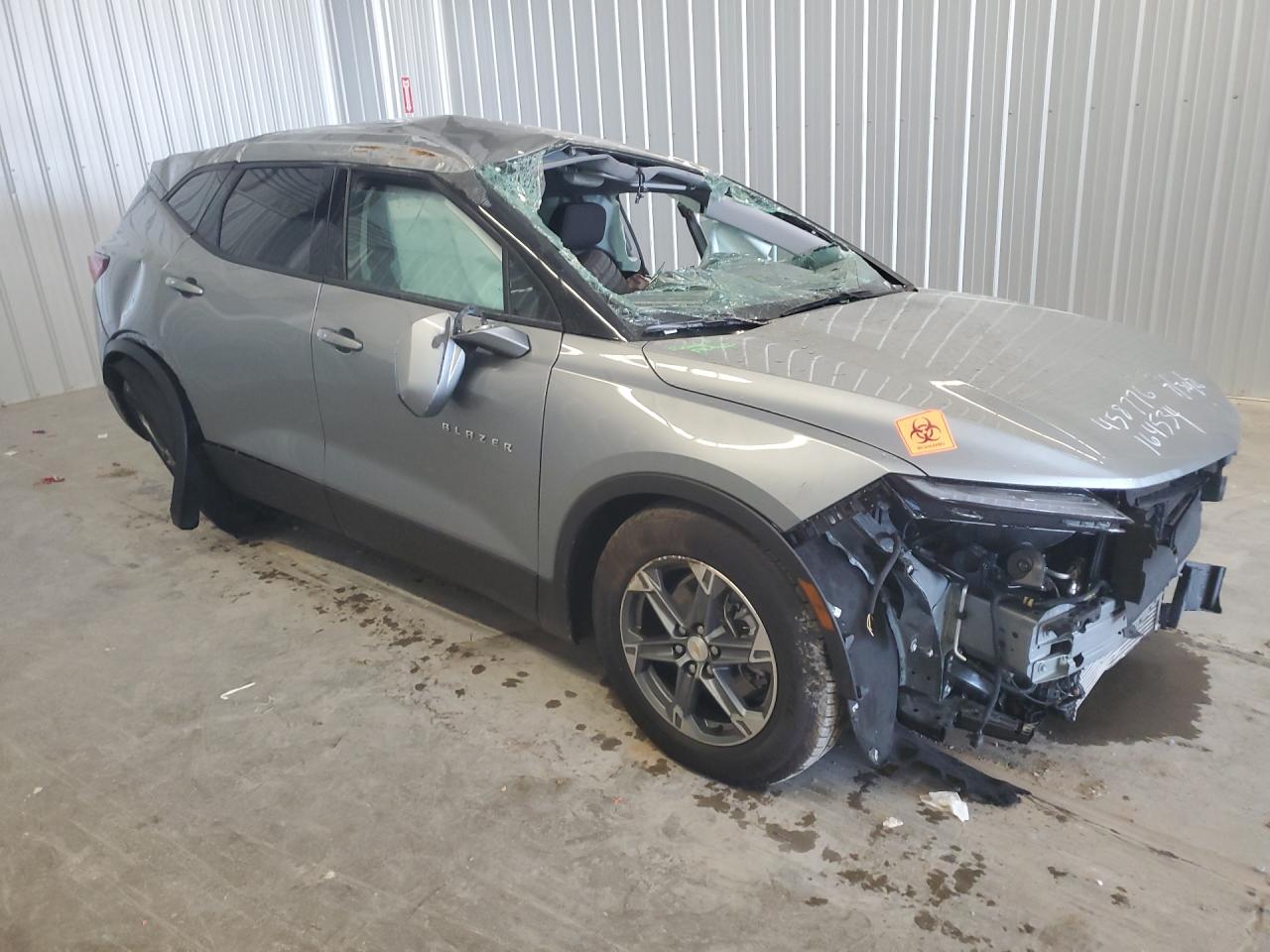 2026 Chevrolet Blazer 2lt Silver vin: 3GNKBHR45TS164534 Damage: Right Qtr Panel, Dent(S) W/No Paint Dmg, > 12 Inches