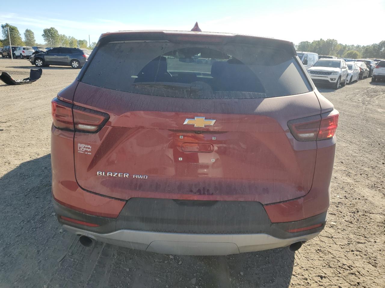 2025 Chevrolet Blazer 2lt Красный vin: 3GNKBHR49SS212275