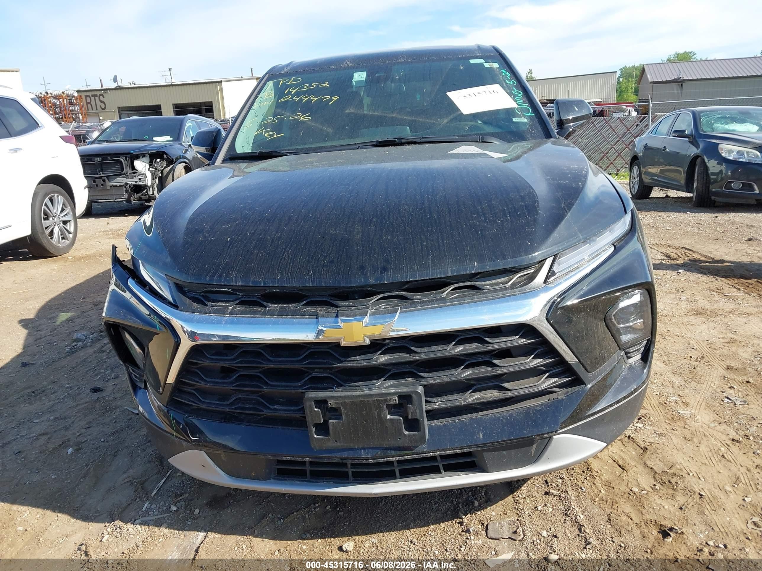2025 Chevrolet Blazer Awd 2lt Black vin: 3GNKBHR49SS244479