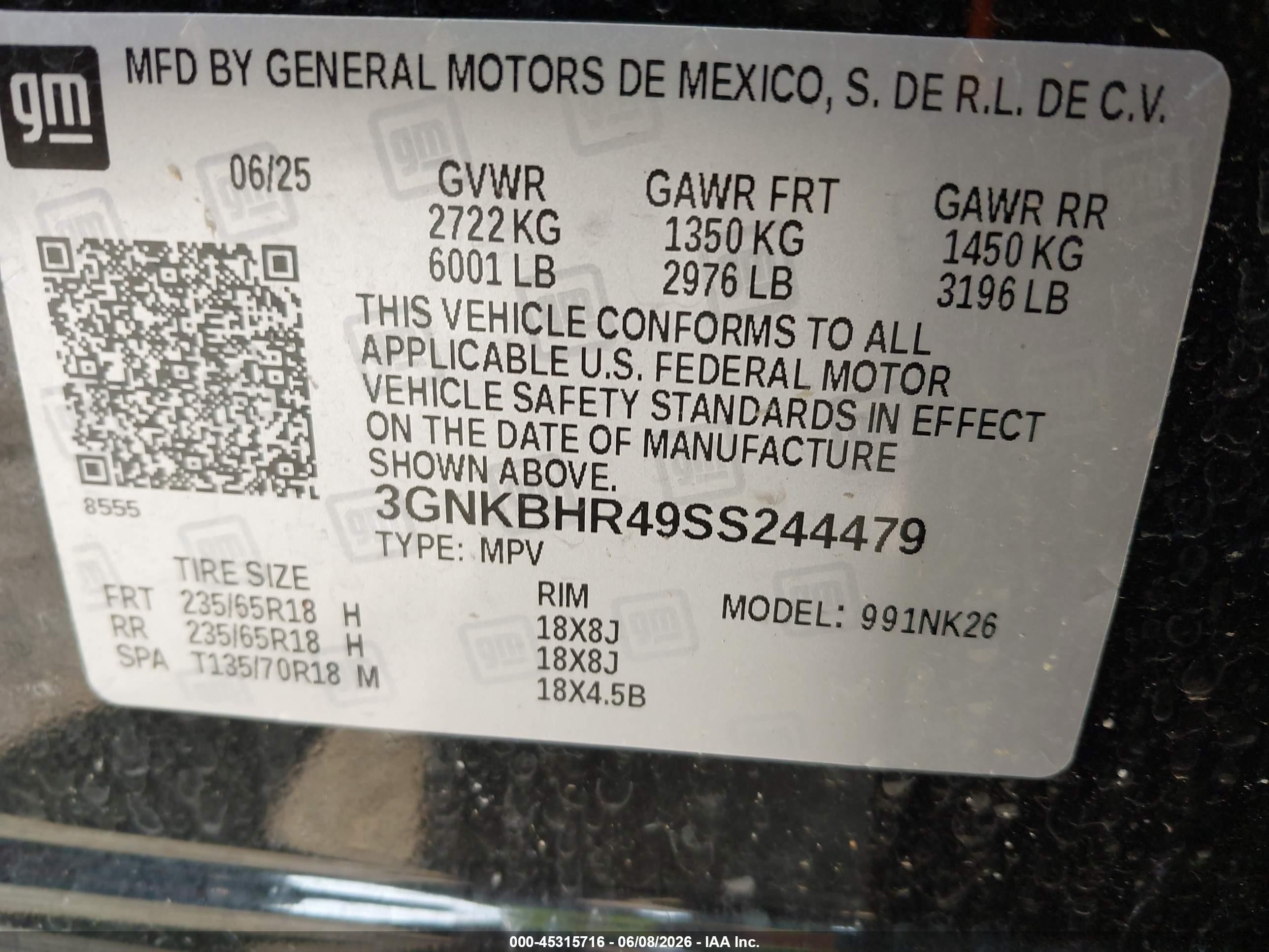 2025 Chevrolet Blazer Awd 2lt Black vin: 3GNKBHR49SS244479