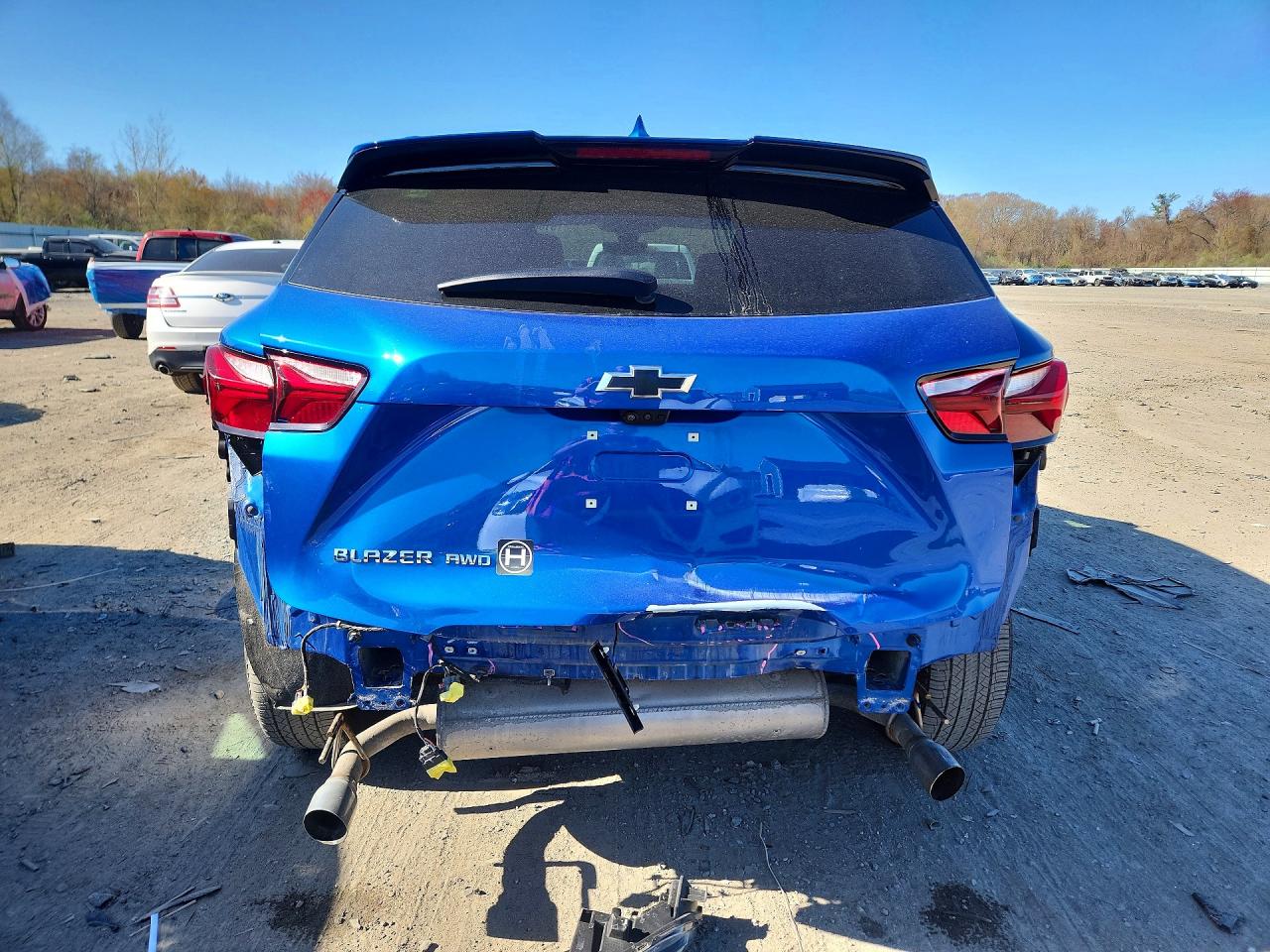 2019 Chevrolet Blazer 3lt Blue vin: 3GNKBHRS1KS633552