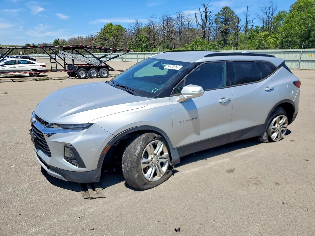 2020 Chevrolet Blazer 2lt Silver vin: 3GNKBHRS1LS604778
