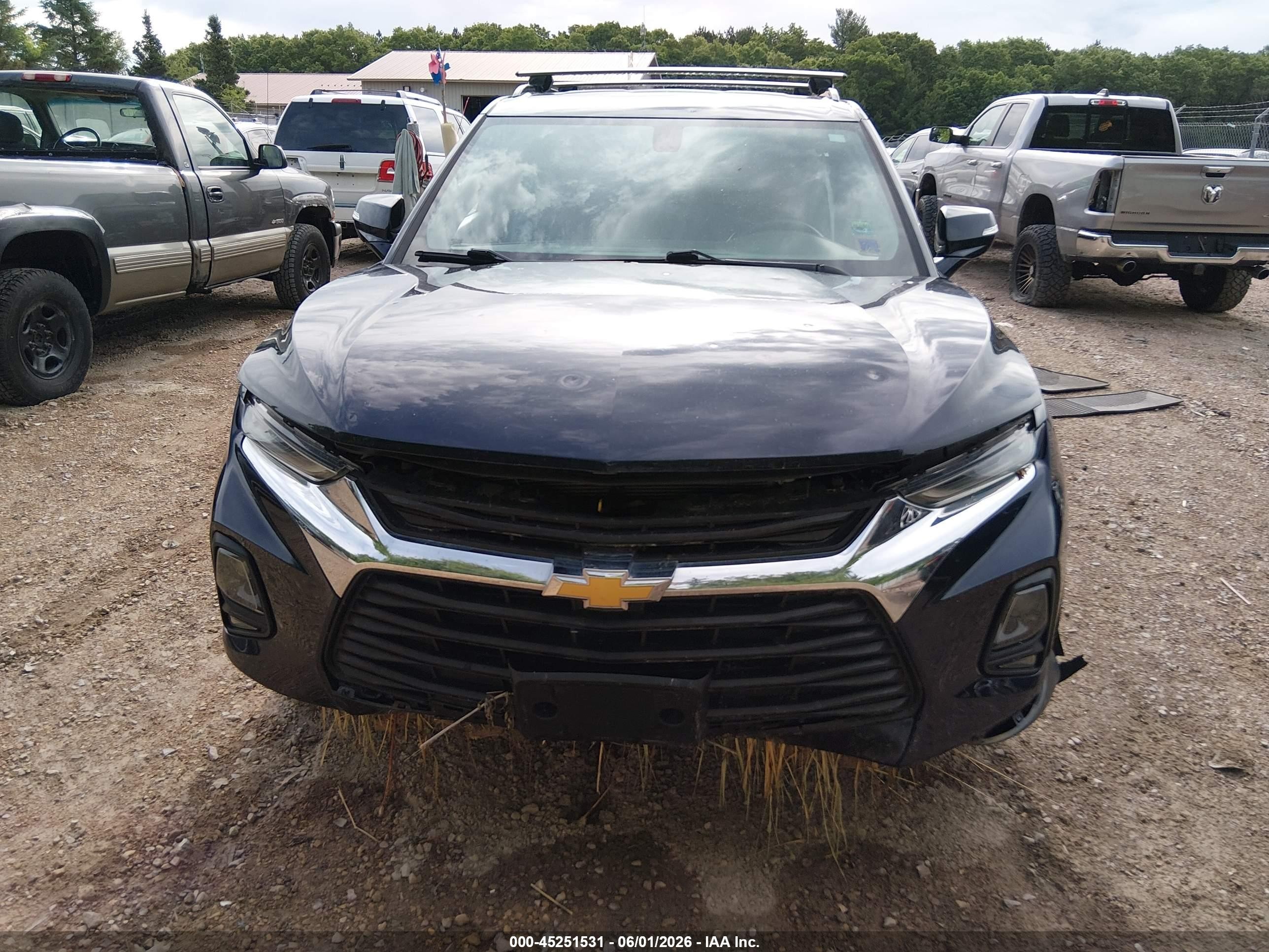 2020 Chevrolet Blazer Awd 2lt Black vin: 3GNKBHRS5LS595745