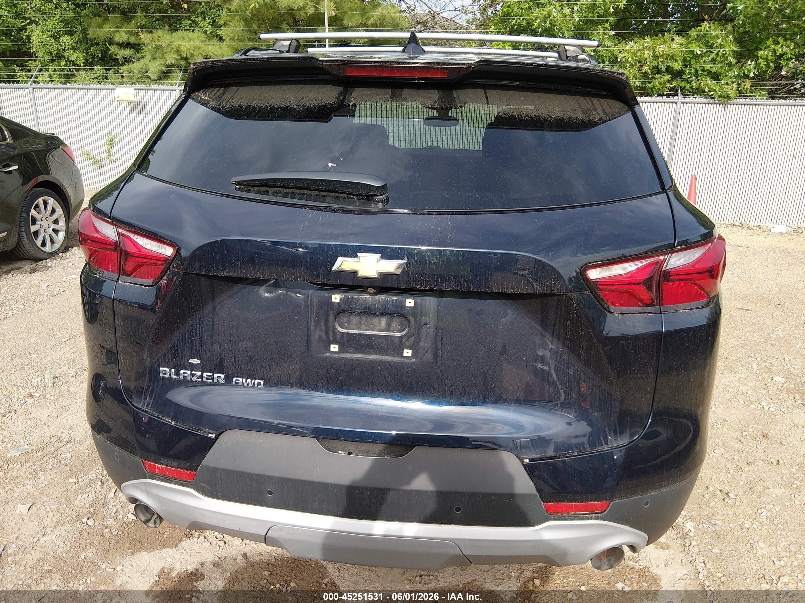 2020 Chevrolet Blazer Awd 2lt Black vin: 3GNKBHRS5LS595745