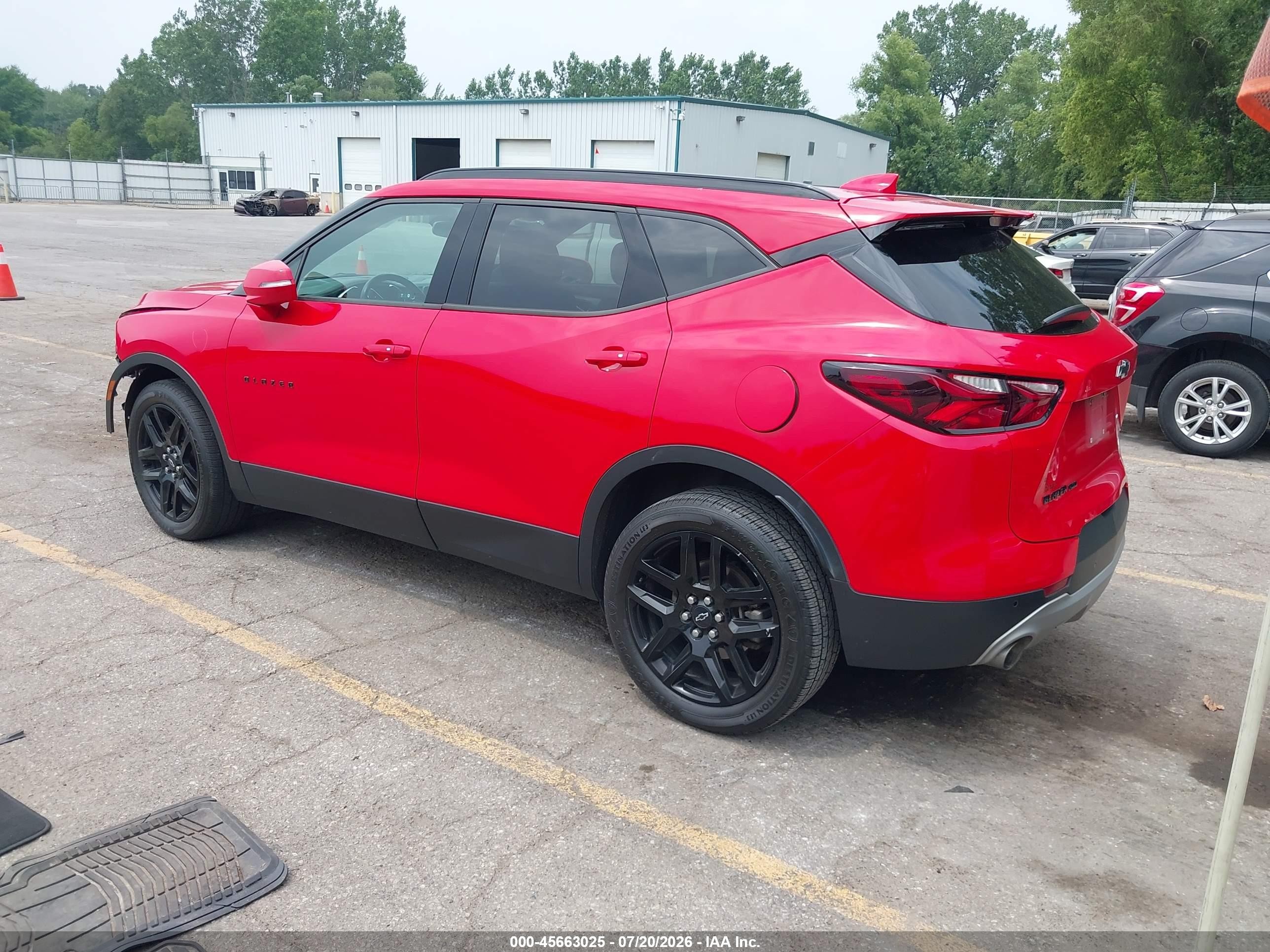 2020 Chevrolet Blazer Awd 2lt Red vin: 3GNKBHRS8LS592502