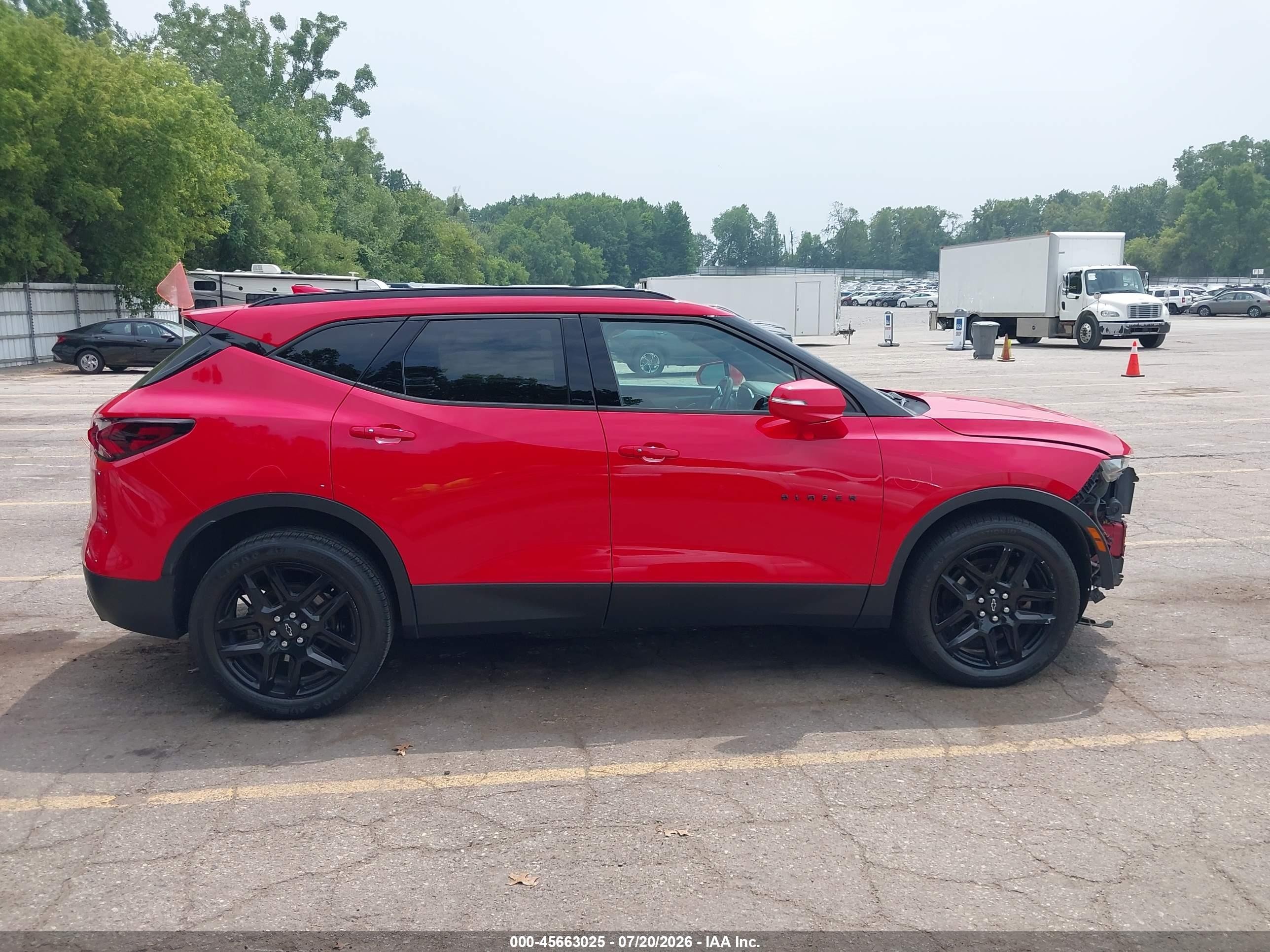 2020 Chevrolet Blazer Awd 2lt Red vin: 3GNKBHRS8LS592502