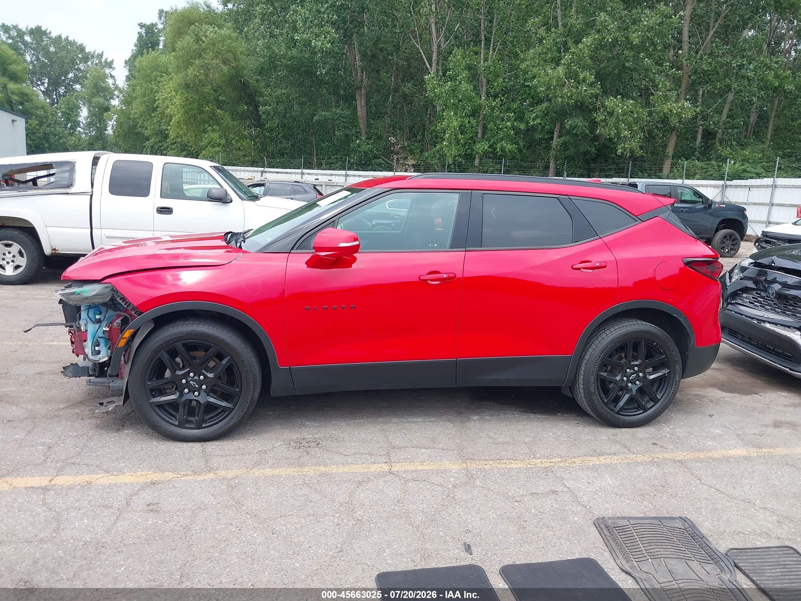 2020 Chevrolet Blazer Awd 2lt Red vin: 3GNKBHRS8LS592502