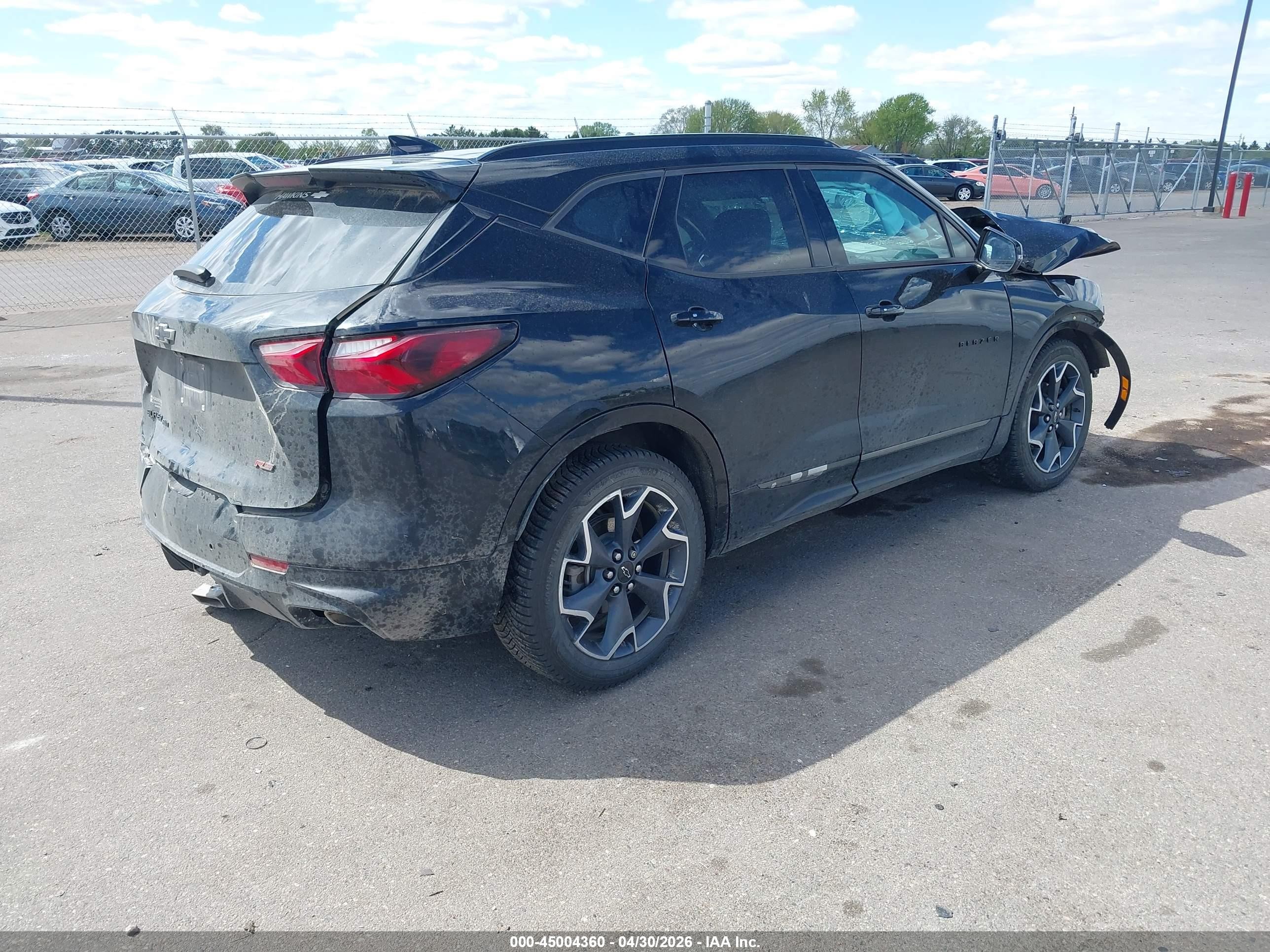 2019 Chevrolet Blazer Rs Черный vin: 3GNKBJRSXKS692428