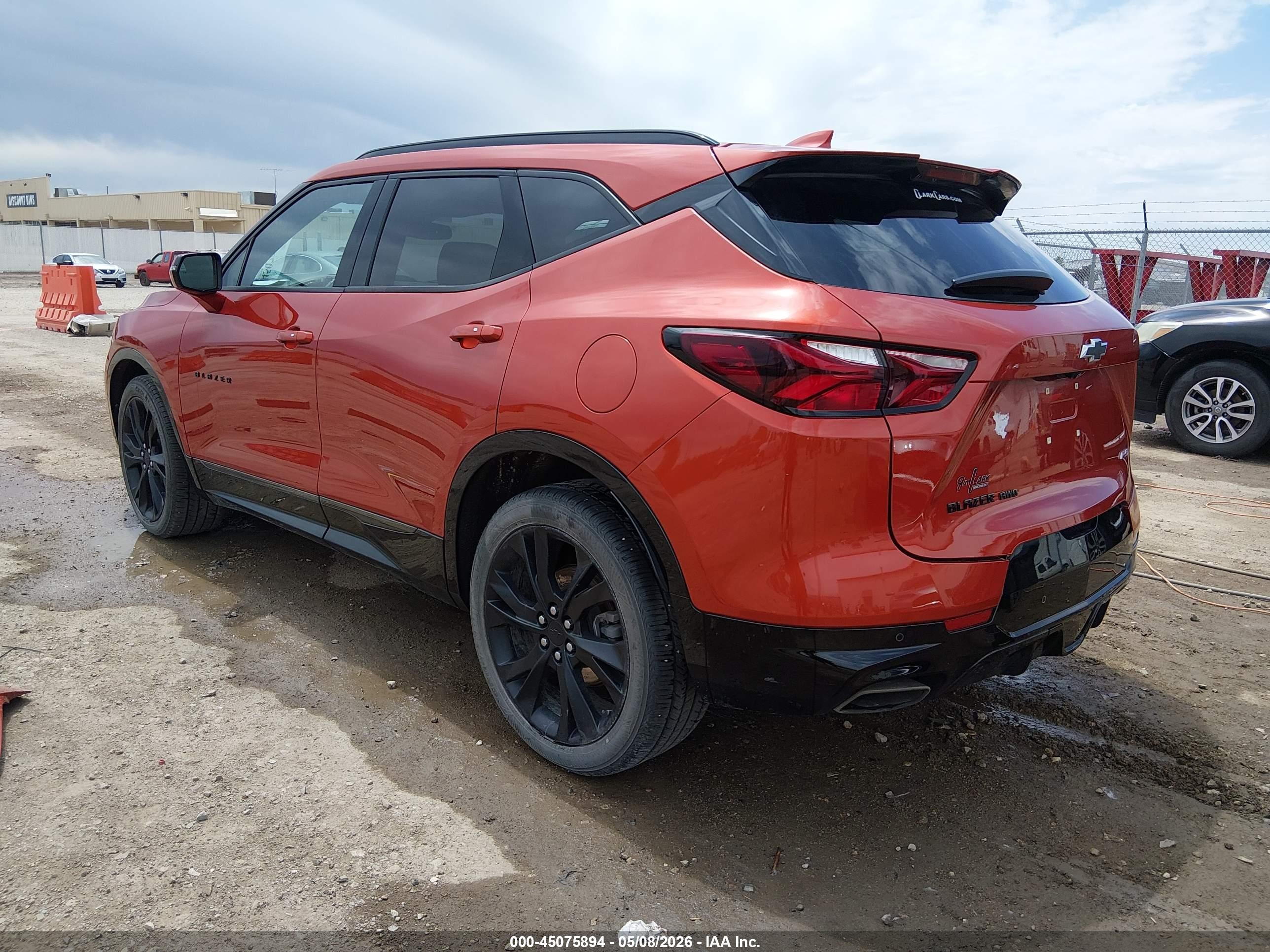 2021 Chevrolet Blazer Awd Rs Orange vin: 3GNKBKRS0MS542143