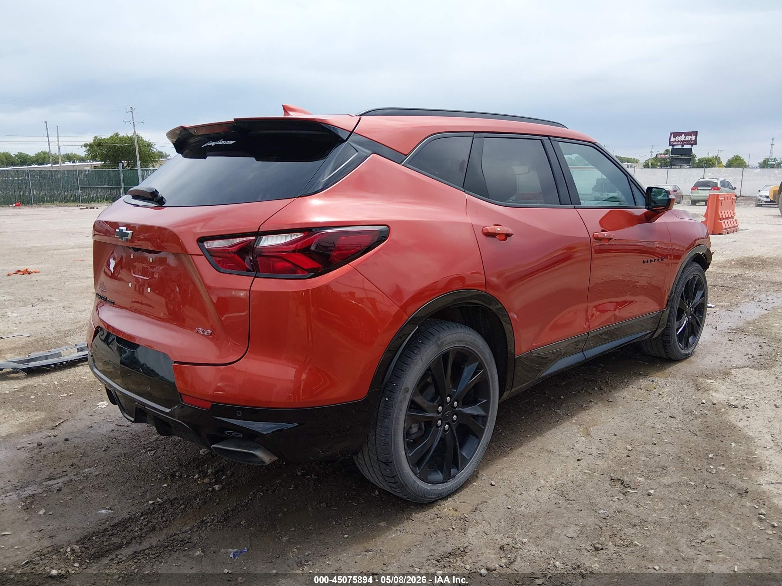 2021 Chevrolet Blazer Awd Rs Orange vin: 3GNKBKRS0MS542143