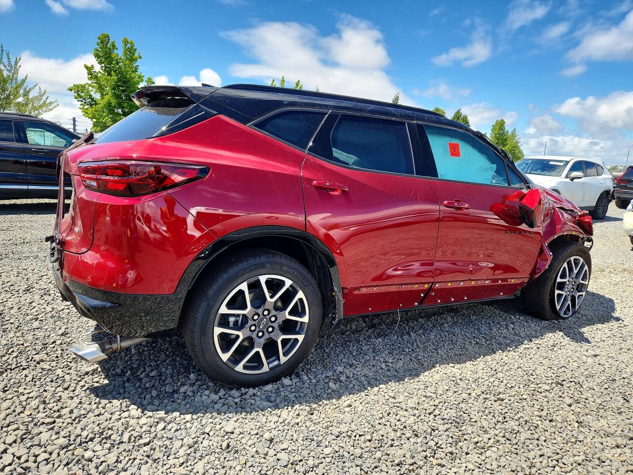 2025 Chevrolet Blazer Rs Red vin: 3GNKBKRS0SS266060
