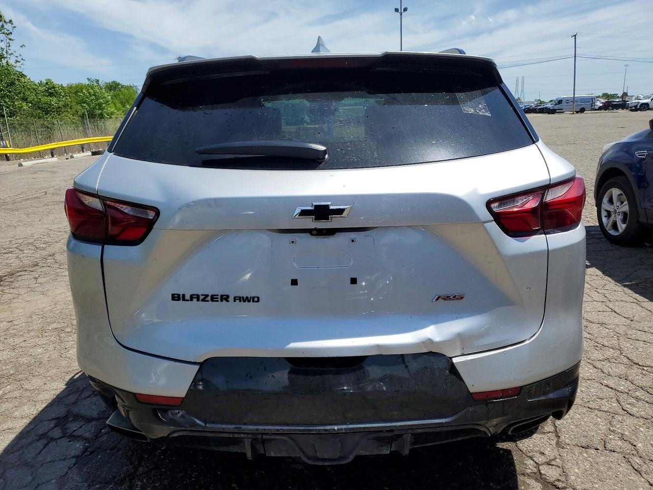 2020 Chevrolet Blazer Rs Silver vin: 3GNKBKRS1LS642640
