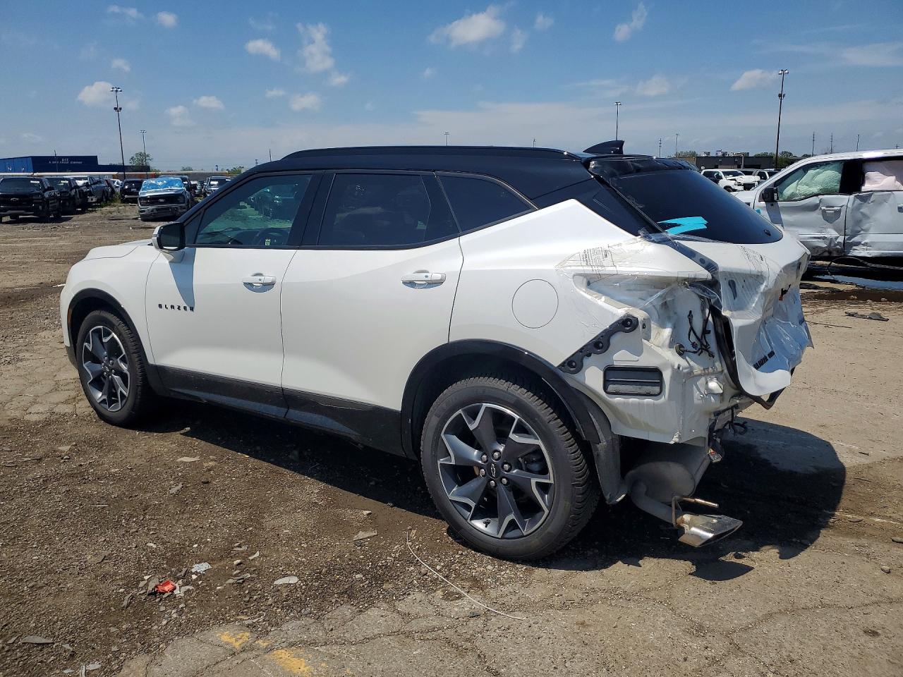 2022 Chevrolet Blazer Rs White vin: 3GNKBKRS3NS185607
