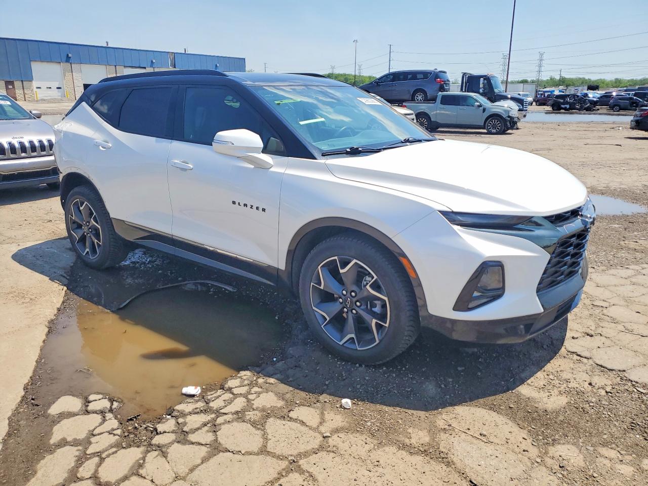 2022 Chevrolet Blazer Rs White vin: 3GNKBKRS3NS185607