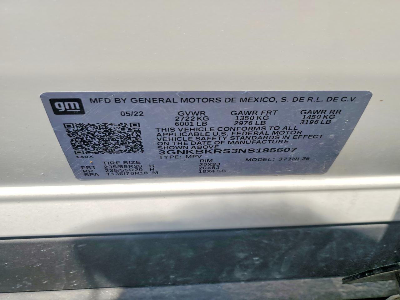 2022 Chevrolet Blazer Rs White vin: 3GNKBKRS3NS185607