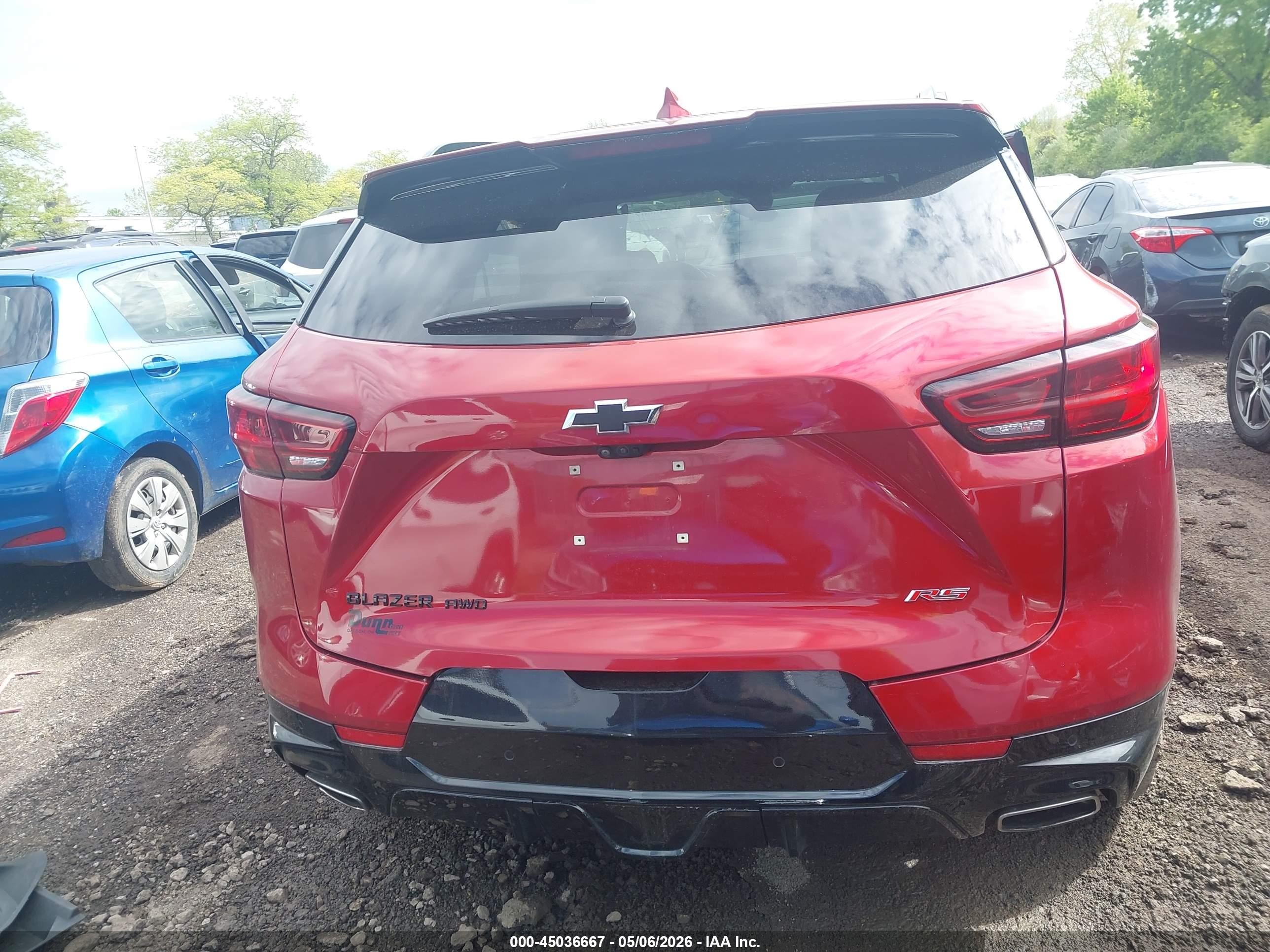 2024 Chevrolet Blazer Awd Rs Красный vin: 3GNKBKRS5RS139248