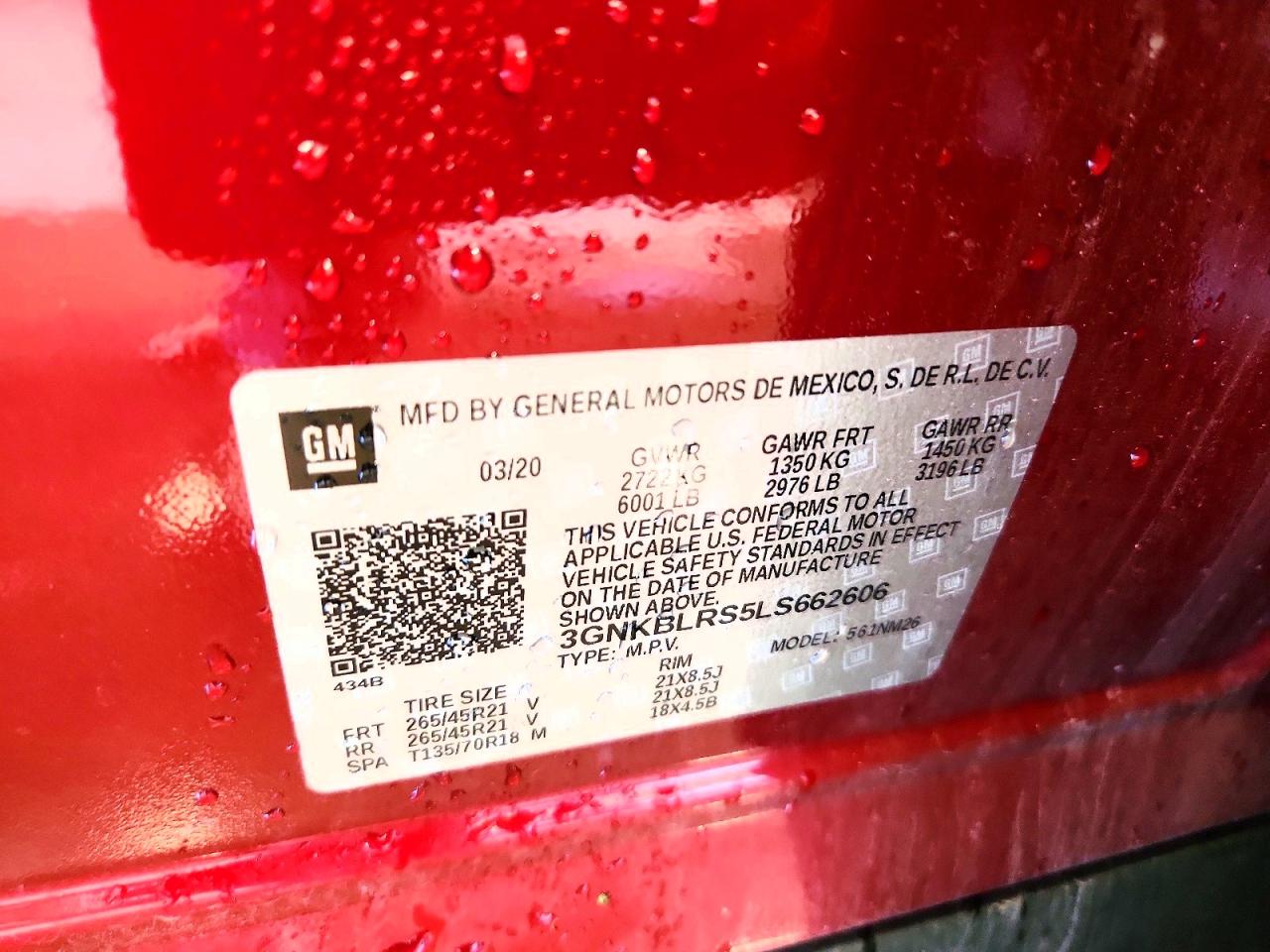 2020 Chevrolet Blazer Premier Burgundy vin: 3GNKBLRS5LS662606