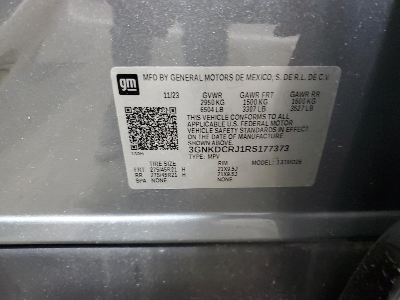 2024 Chevrolet Blazer Rs Gray vin: 3GNKDCRJ1RS177373