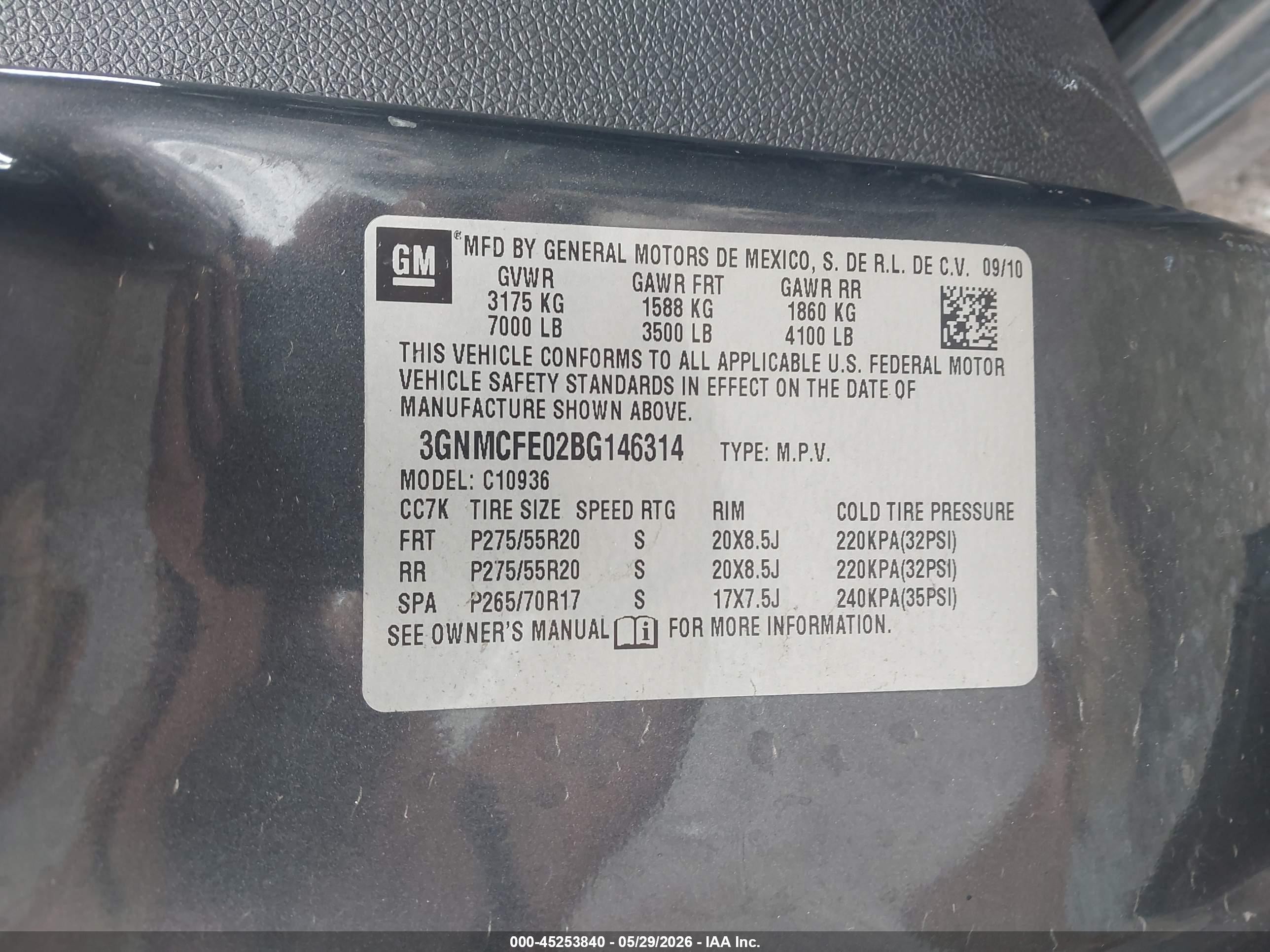 2011 Chevrolet Avalanche 1500 Lt1 Gray vin: 3GNMCFE02BG146314