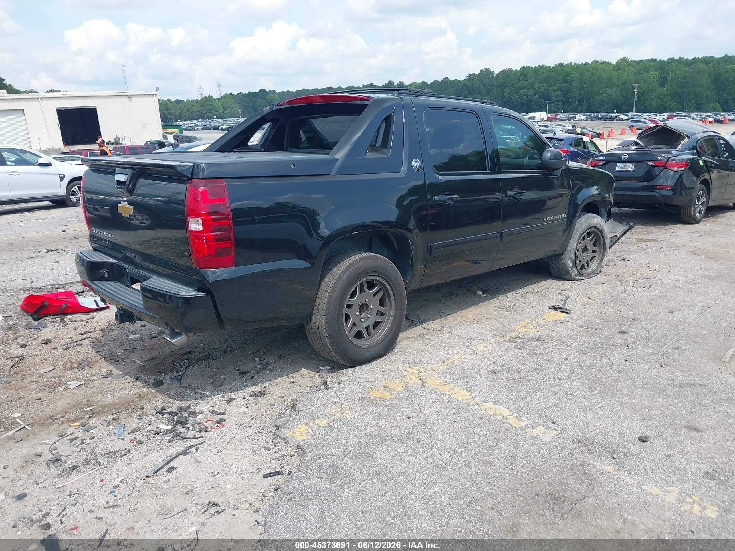 2013 Chevrolet Avalanche Lt Black vin: 3GNMCFE07DG356751