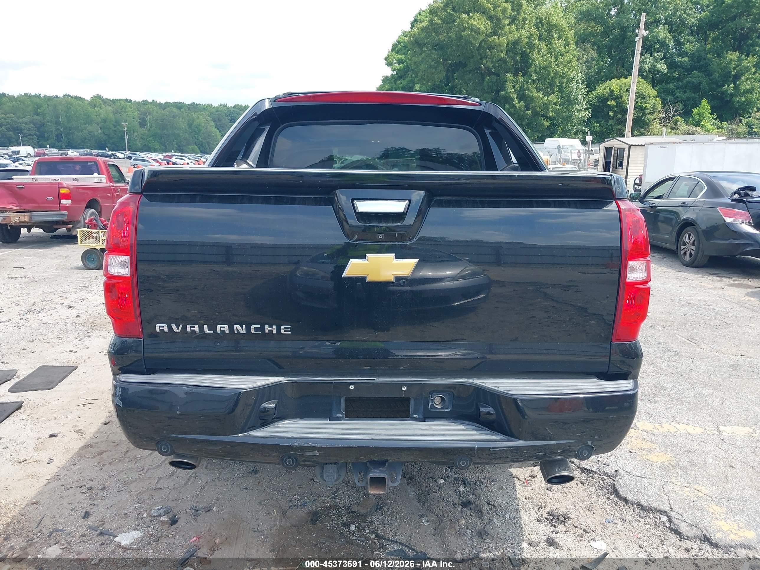 2013 Chevrolet Avalanche Lt Black vin: 3GNMCFE07DG356751
