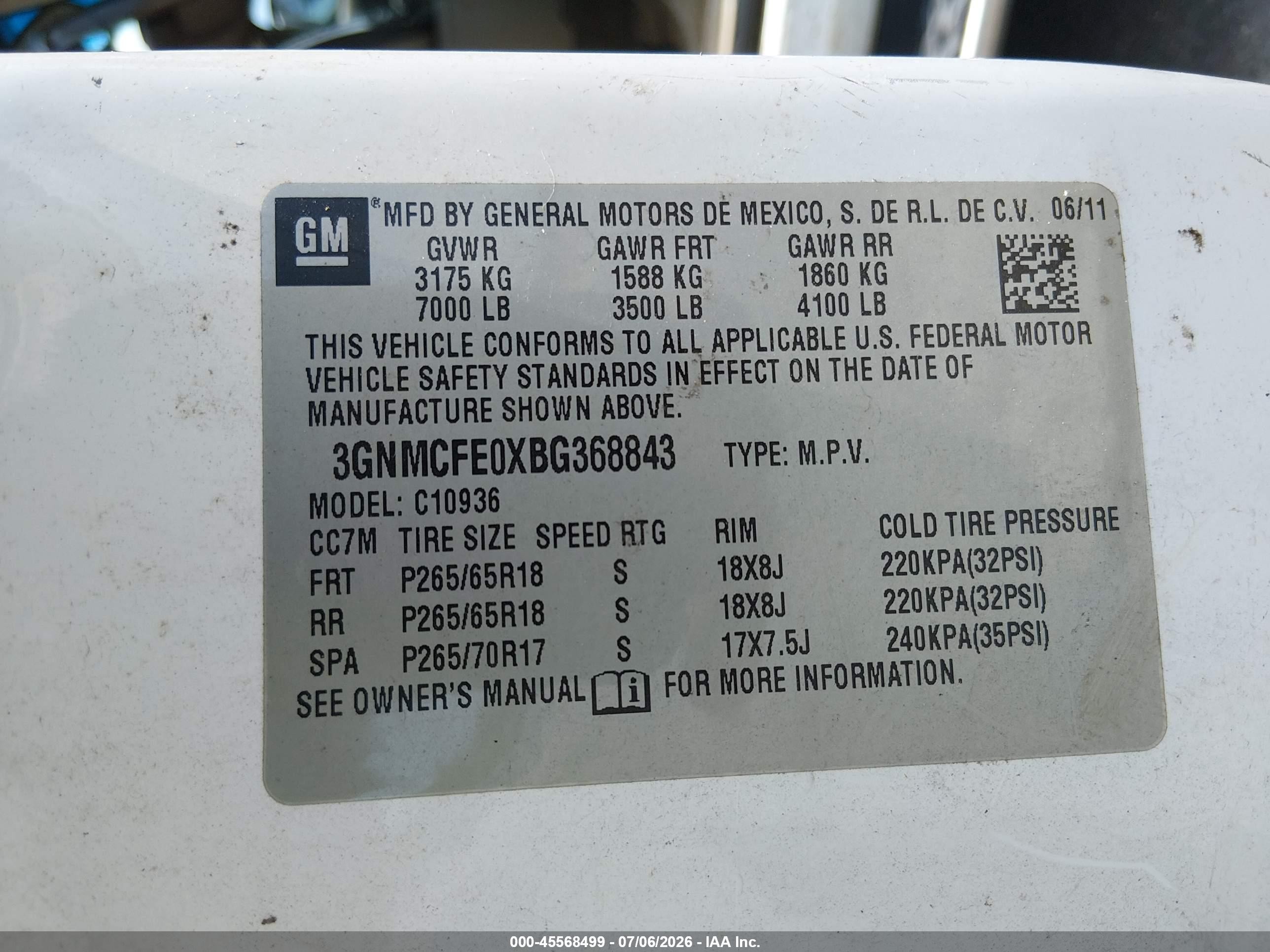 2011 Chevrolet Avalanche 1500 Lt1 Белый vin: 3GNMCFE0XBG368843