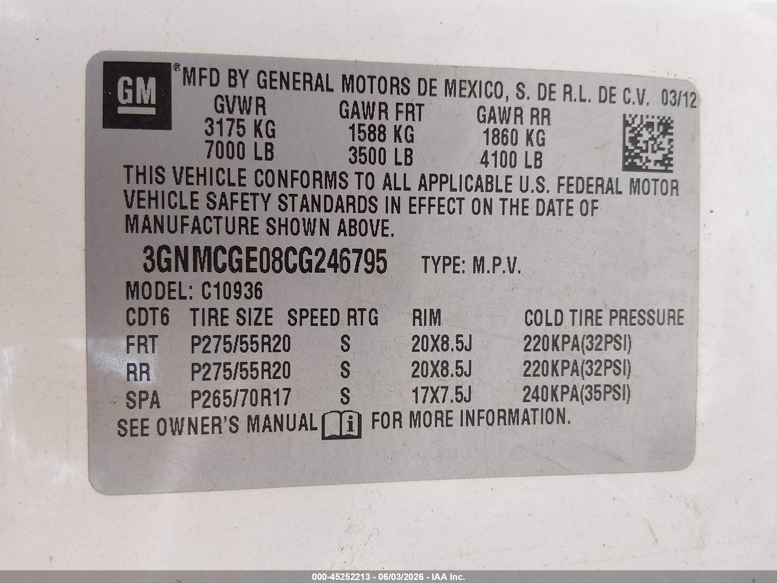 2012 Chevrolet Avalanche 1500 Ltz White vin: 3GNMCGE08CG246795
