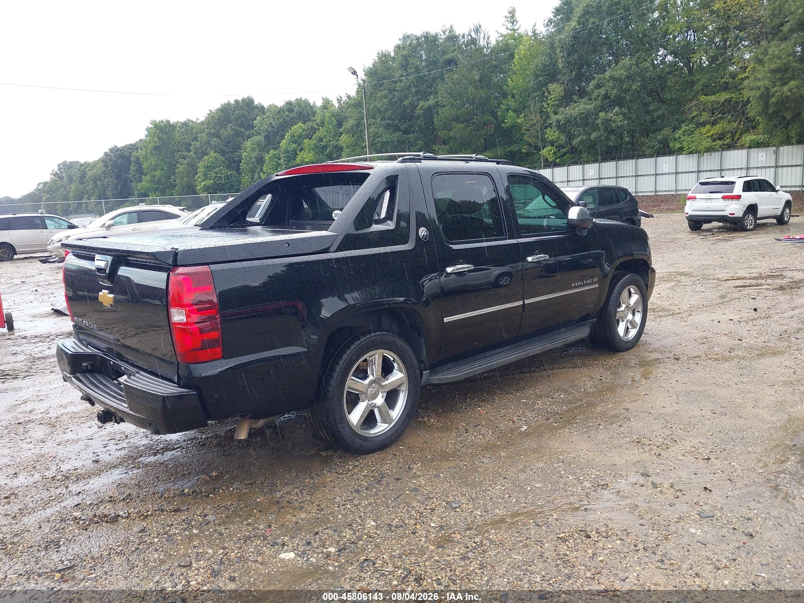 2013 Chevrolet Avalanche Ltz Black vin: 3GNMCGE09DG211930