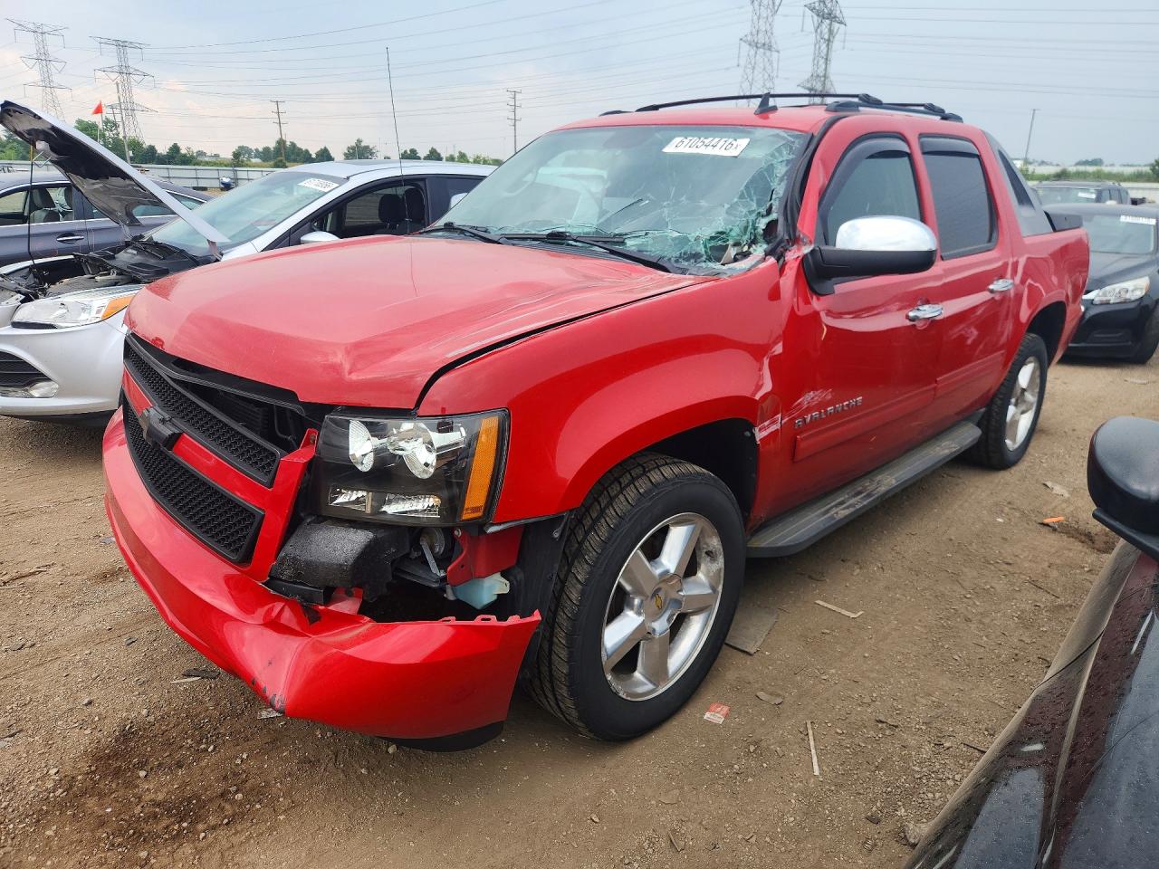 2011 Chevrolet Avalanche Ls Red vin: 3GNTKEE34BG149959