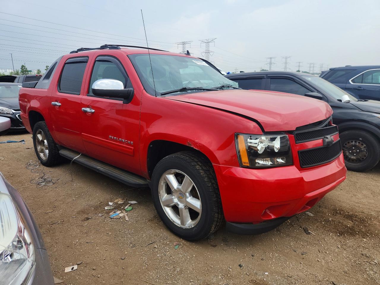 2011 Chevrolet Avalanche Ls Red vin: 3GNTKEE34BG149959