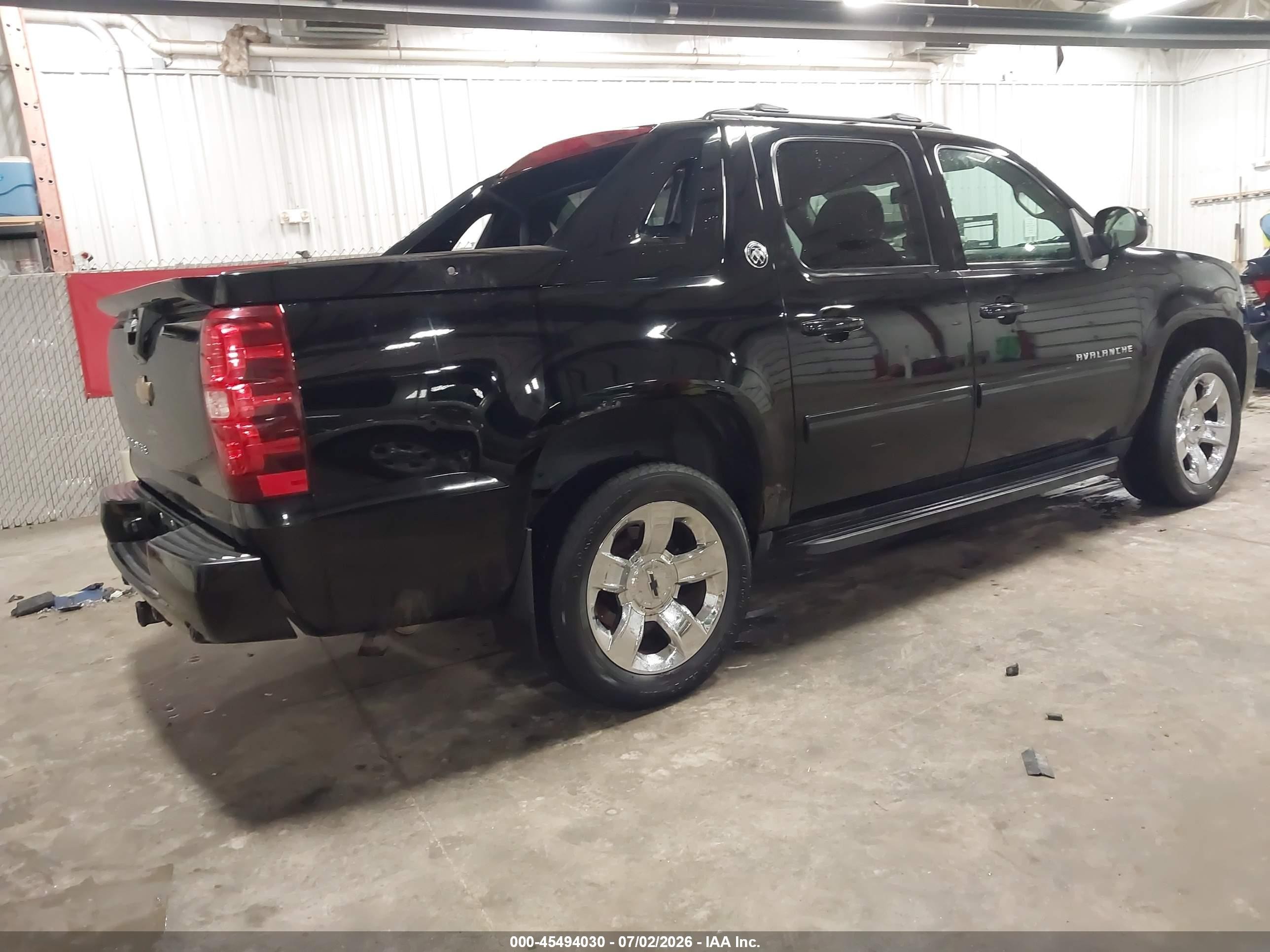2013 Chevrolet Avalanche Ls Black vin: 3GNTKEE72DG296738