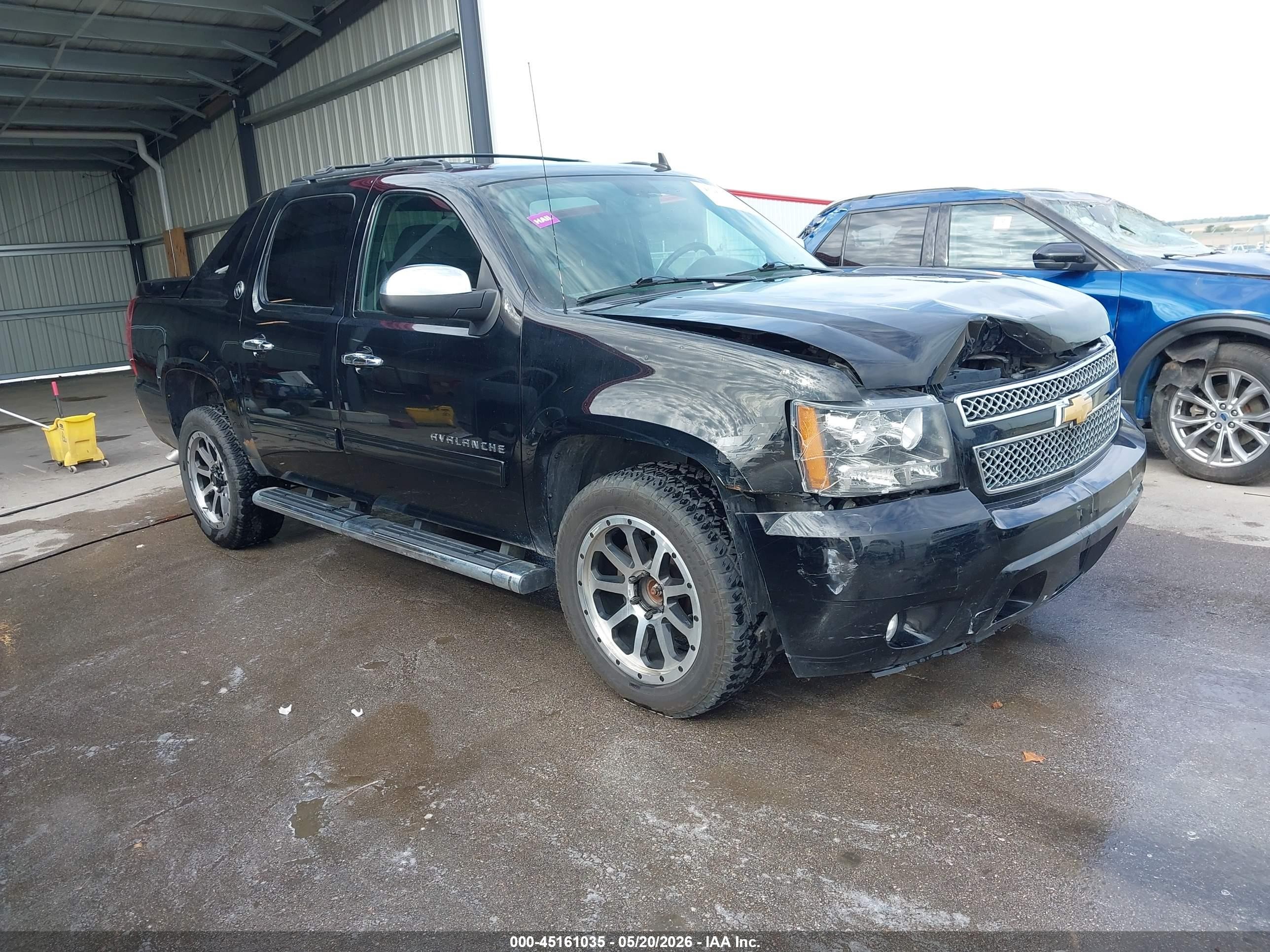2013 Chevrolet Avalanche Ls Black vin: 3GNTKEE75DG333295