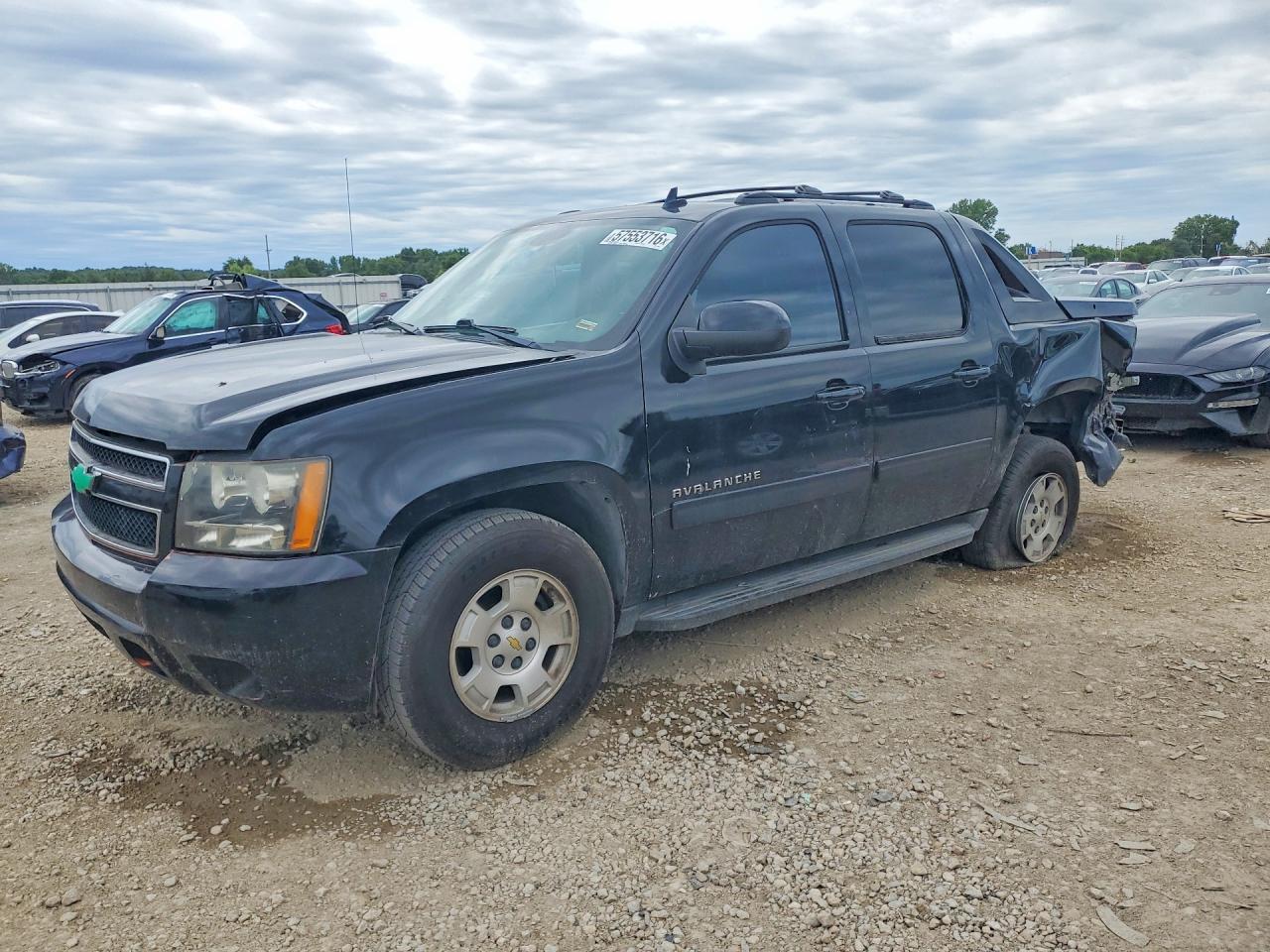 2013 Chevrolet Avalanche Ls Black vin: 3GNTKEE7XDG173107