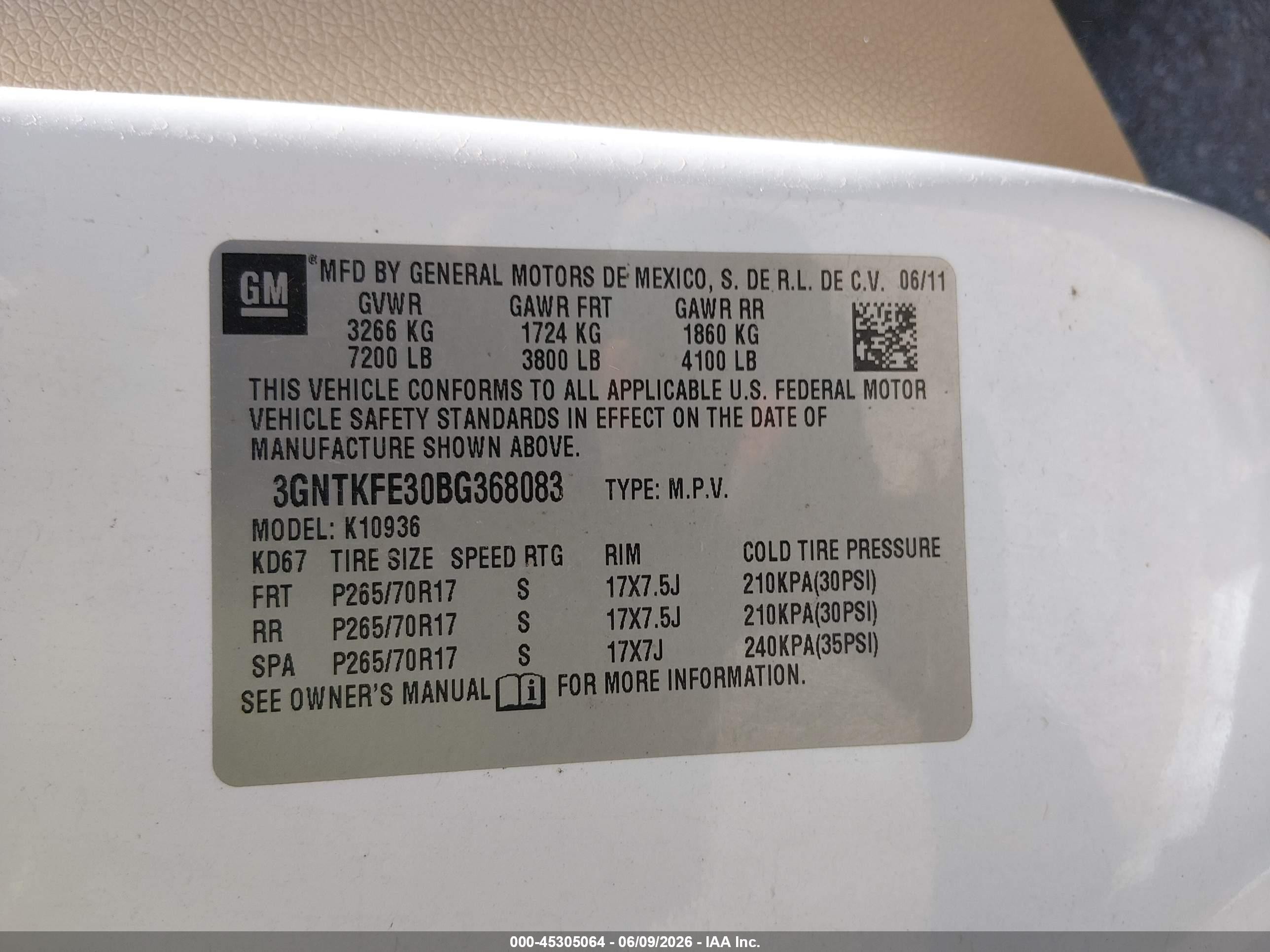 2011 Chevrolet Avalanche 1500 Lt1 White vin: 3GNTKFE30BG368083