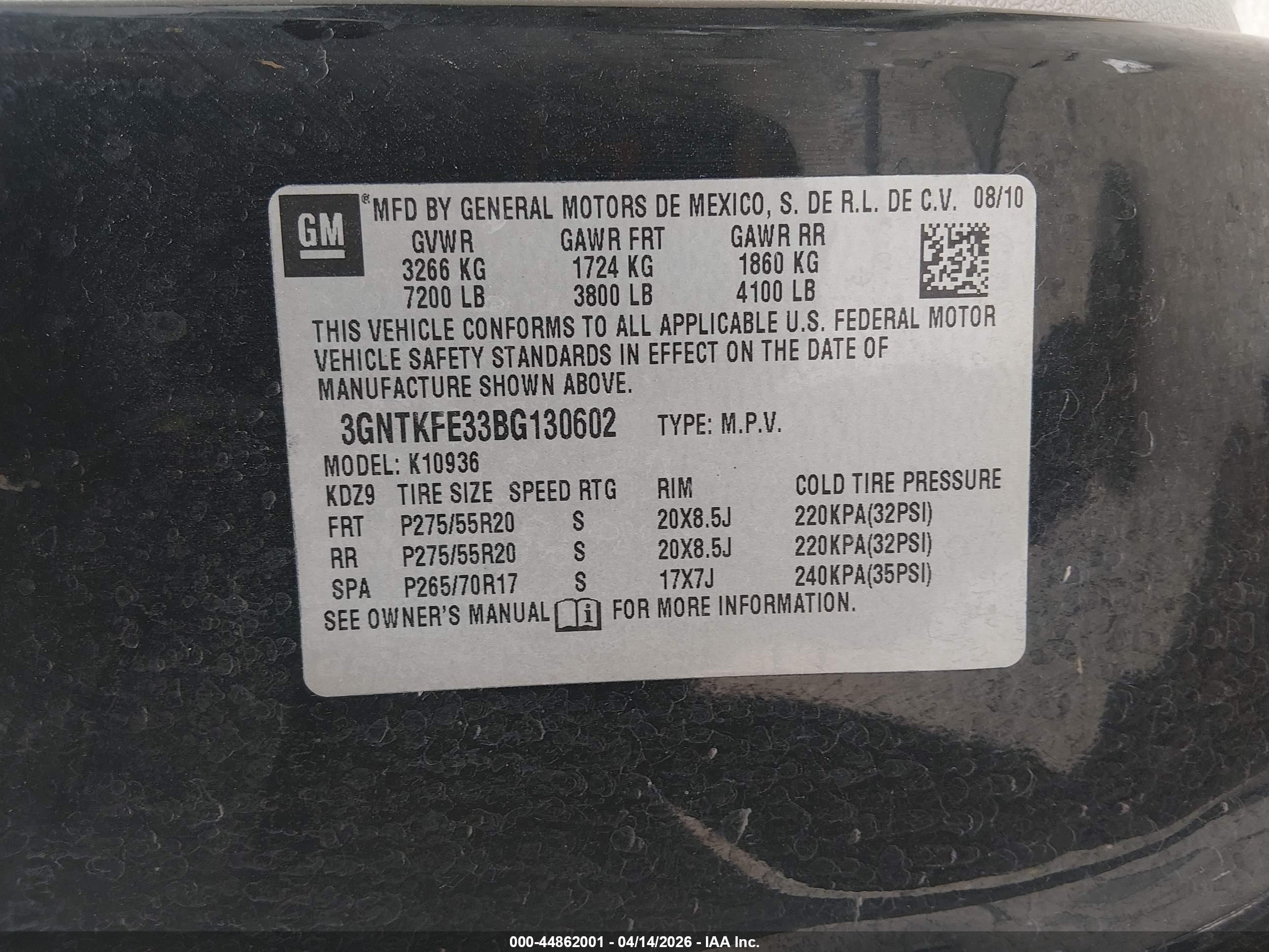 2011 Chevrolet Avalanche 1500 Lt1 Черный vin: 3GNTKFE33BG130602