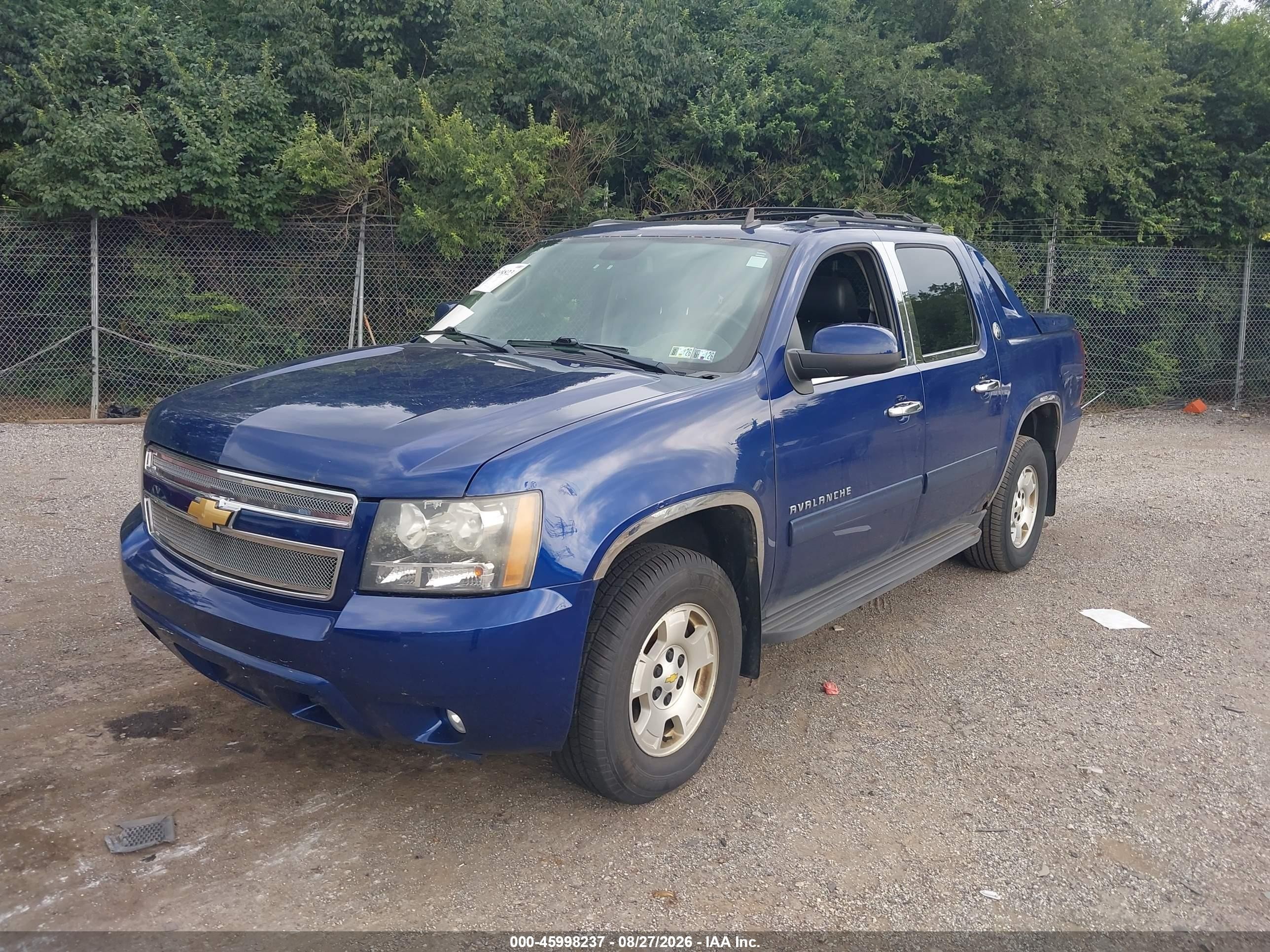 2013 Chevrolet Avalanche Lt Blue vin: 3GNTKFE70DG189211