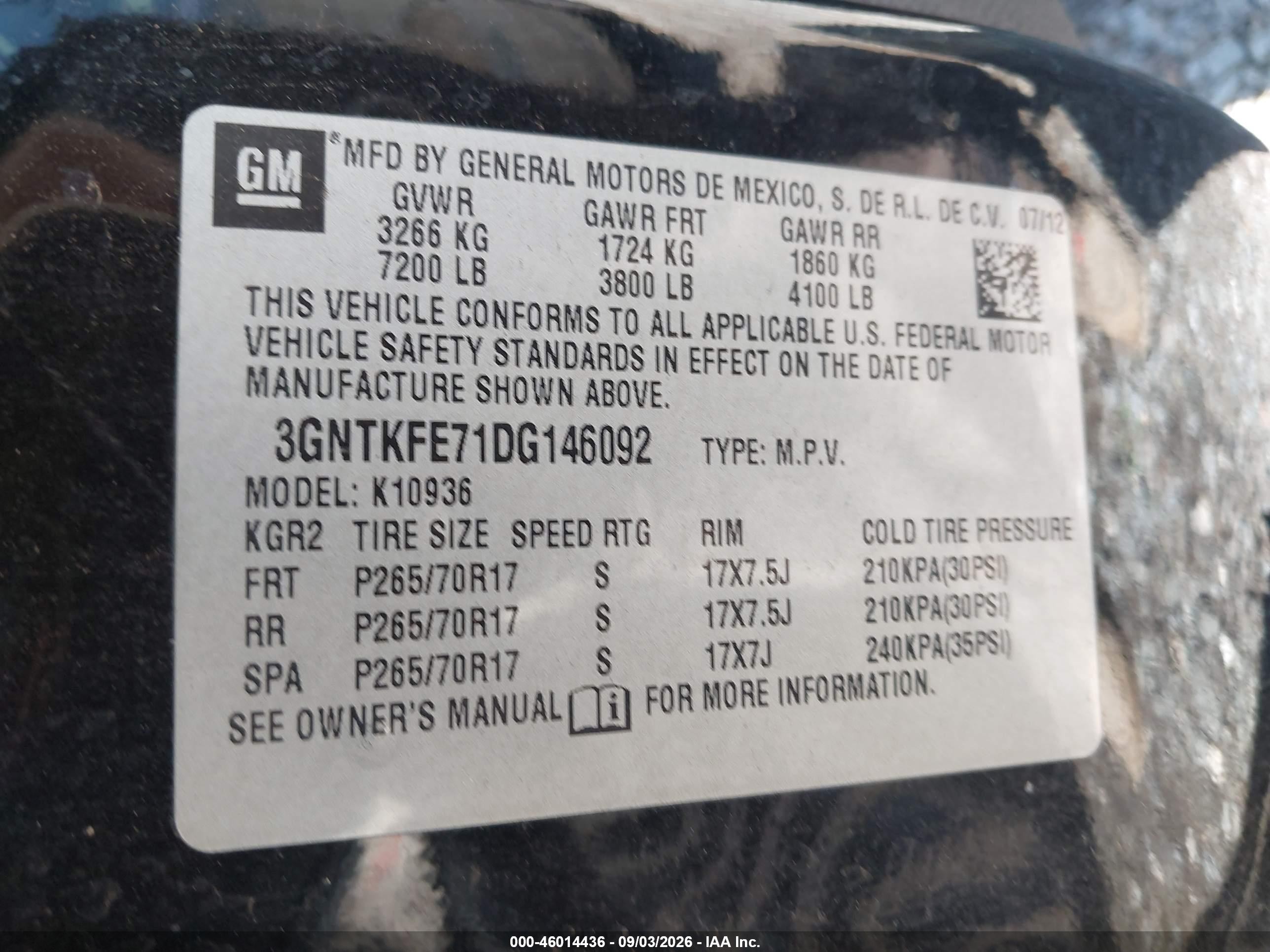 2013 Chevrolet Avalanche Lt Black vin: 3GNTKFE71DG146092