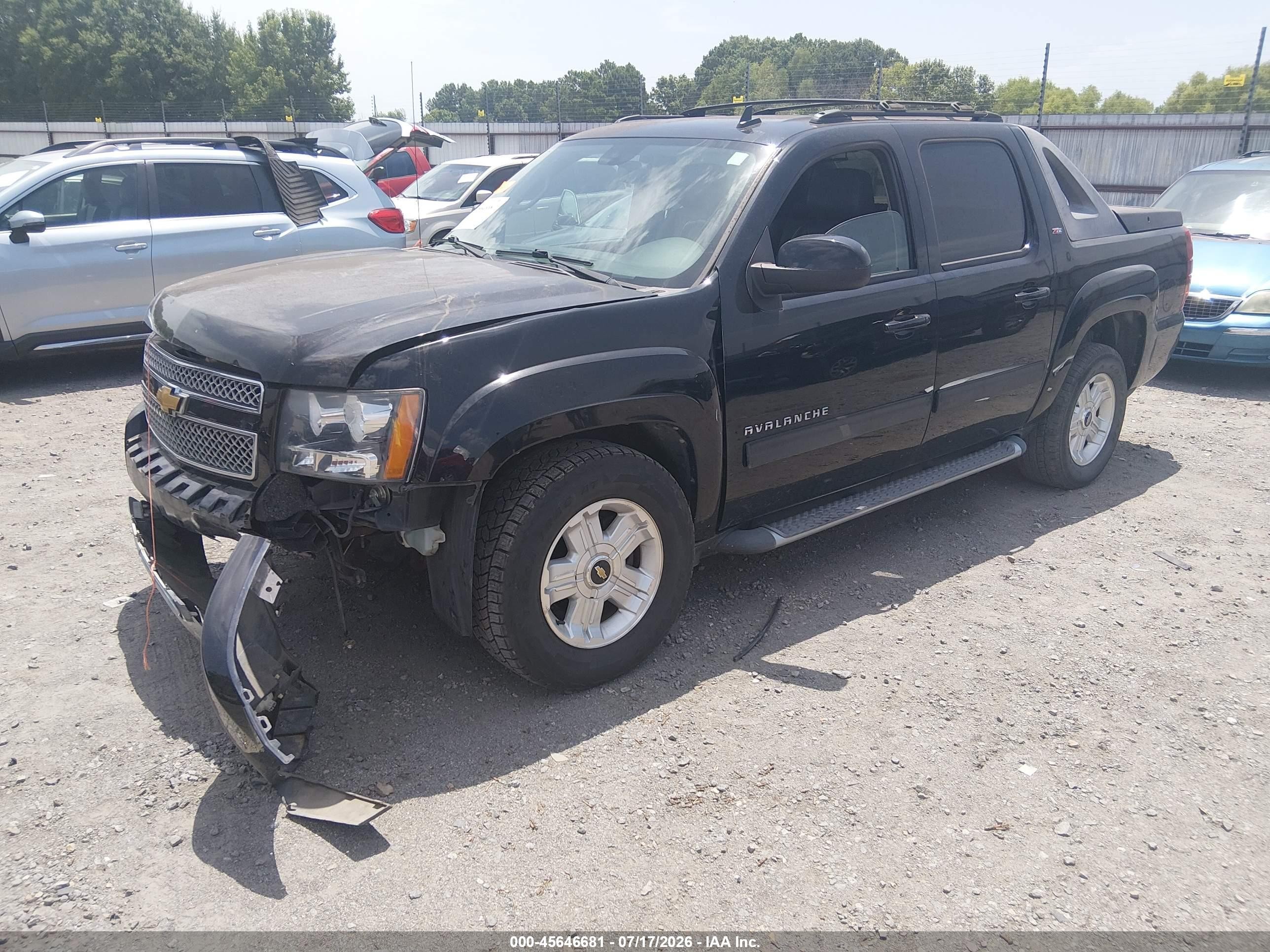 2012 Chevrolet Avalanche Lt Black vin: 3GNTKFE73CG238044