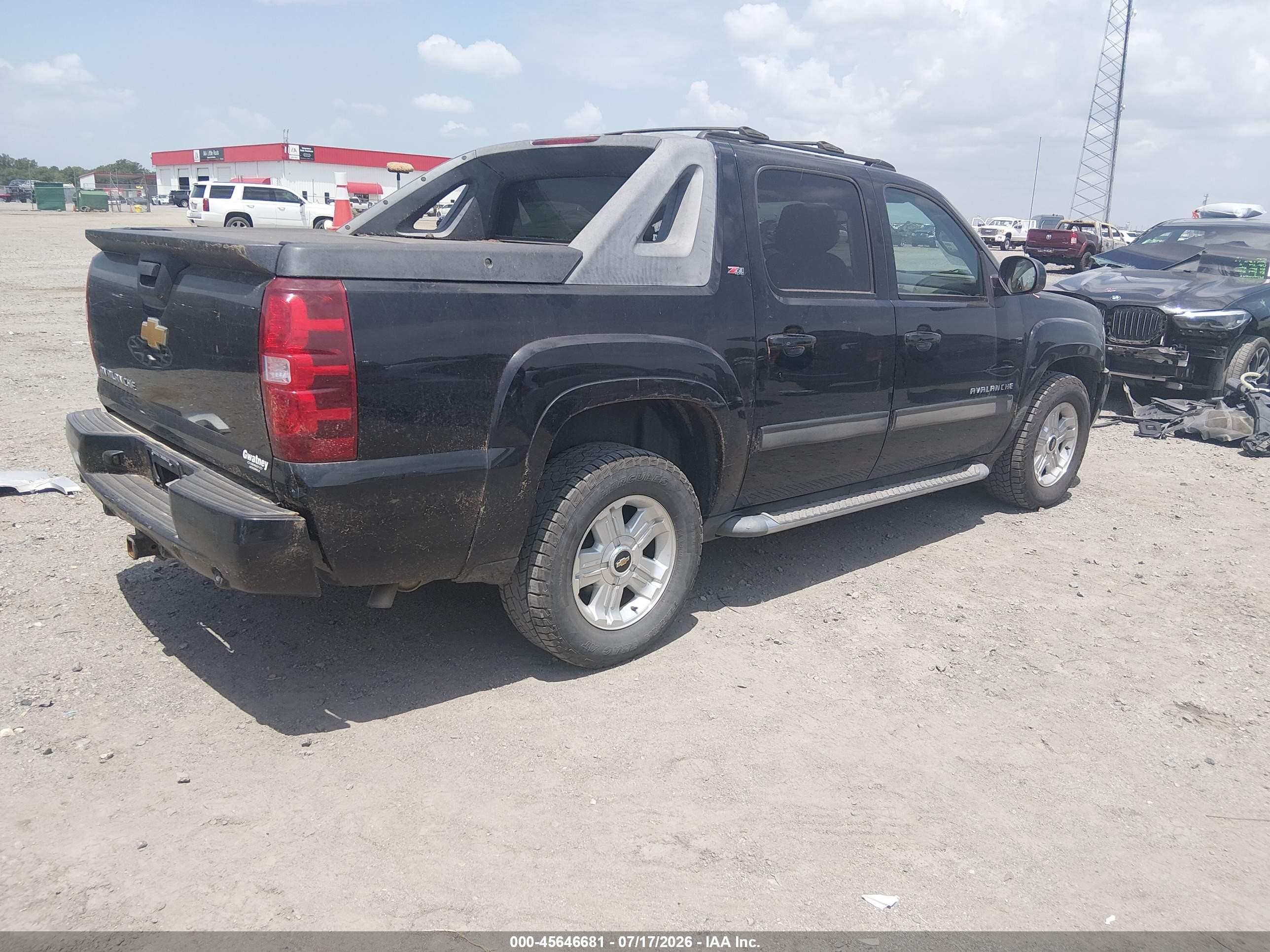 2012 Chevrolet Avalanche Lt Black vin: 3GNTKFE73CG238044