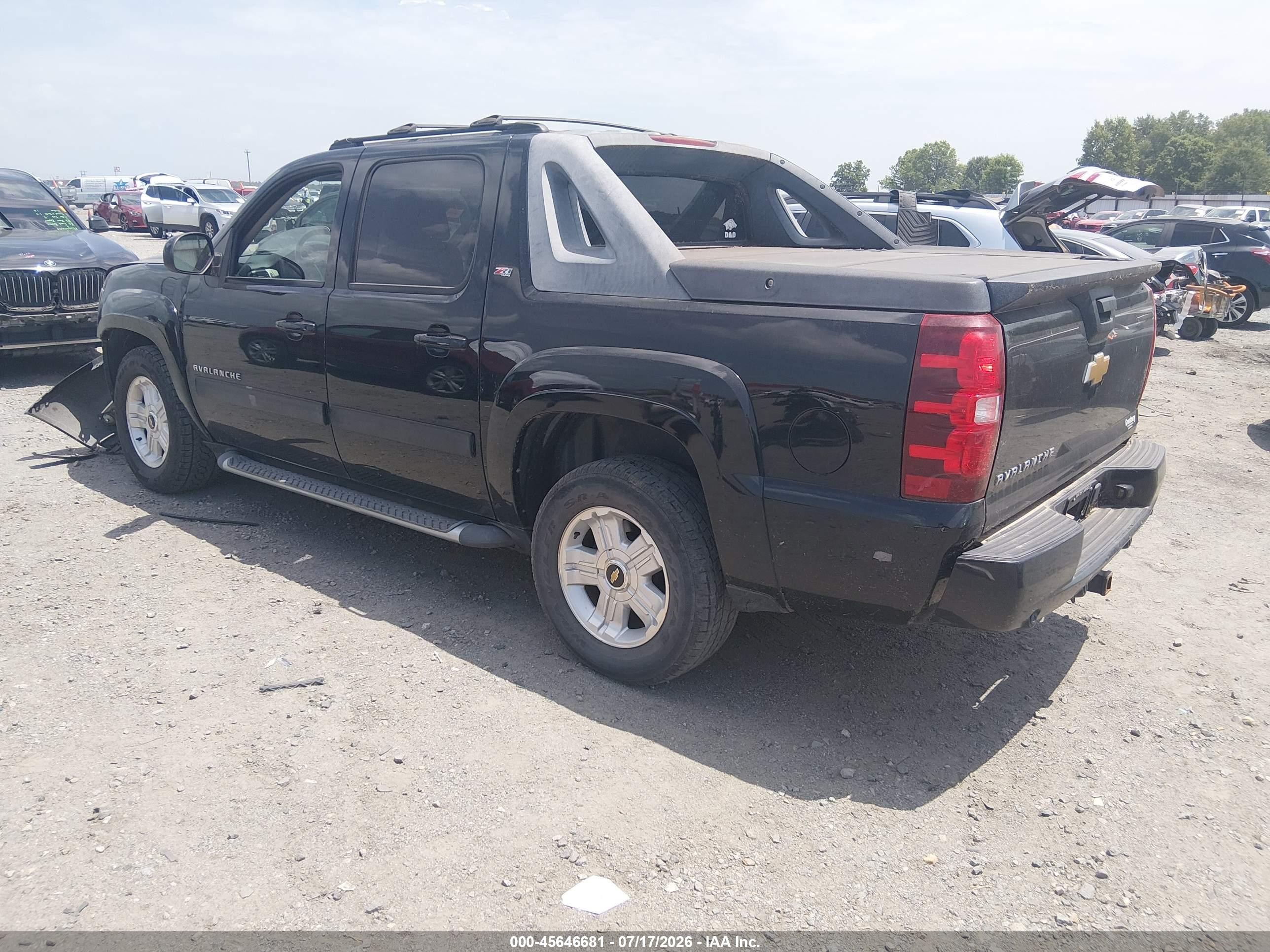 2012 Chevrolet Avalanche Lt Black vin: 3GNTKFE73CG238044