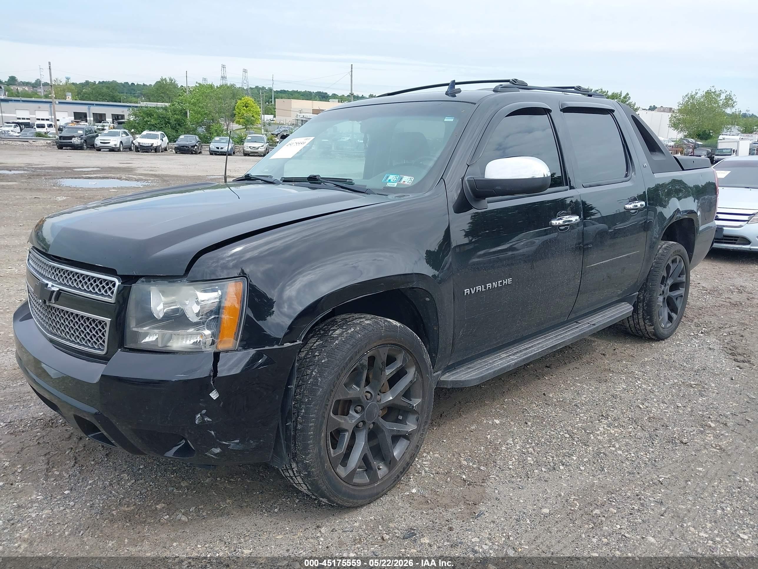 2012 Chevrolet Avalanche 1500 Lt1 Black vin: 3GNTKFE74CG174564